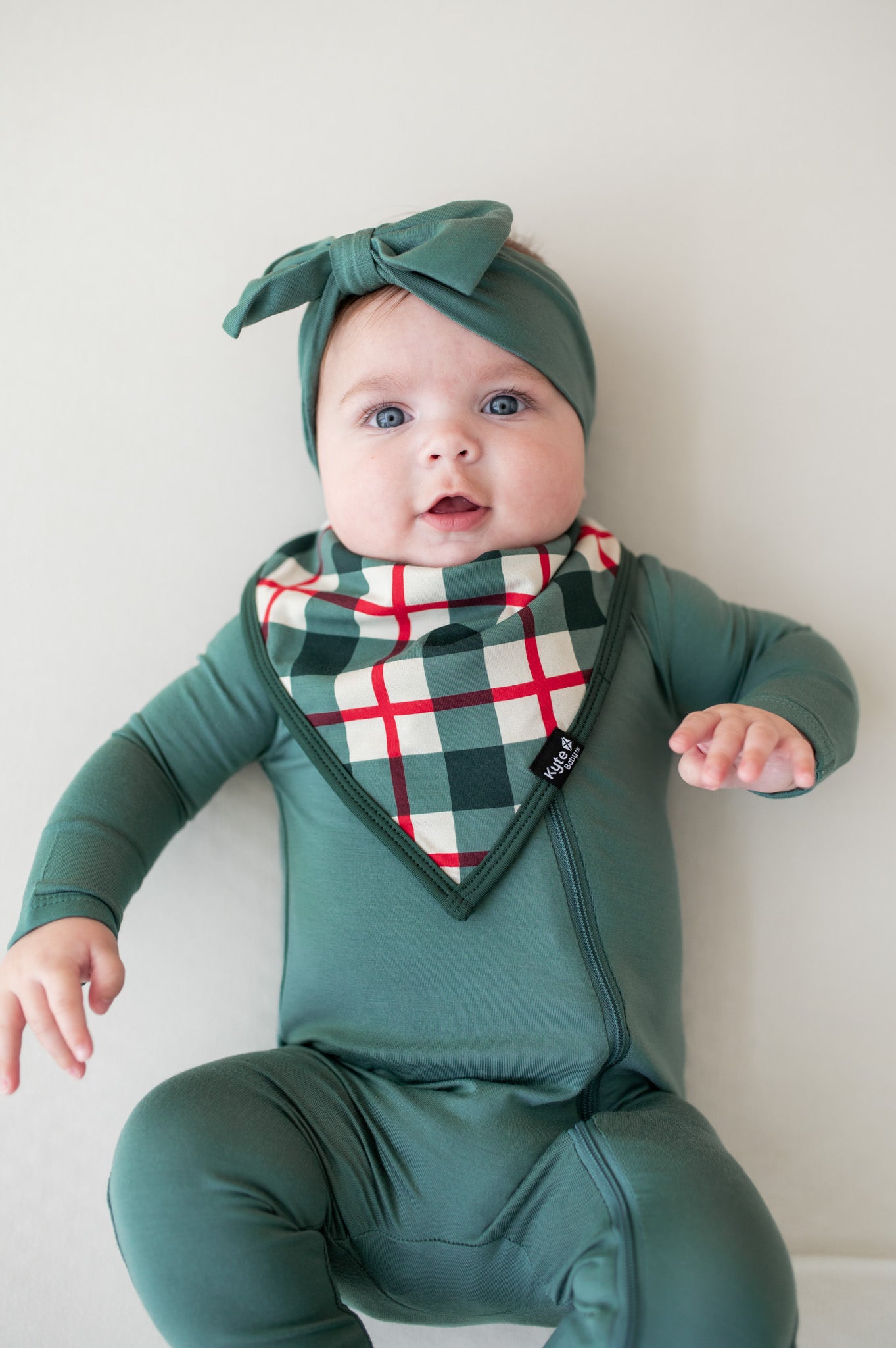 Bib in Holiday Plaid