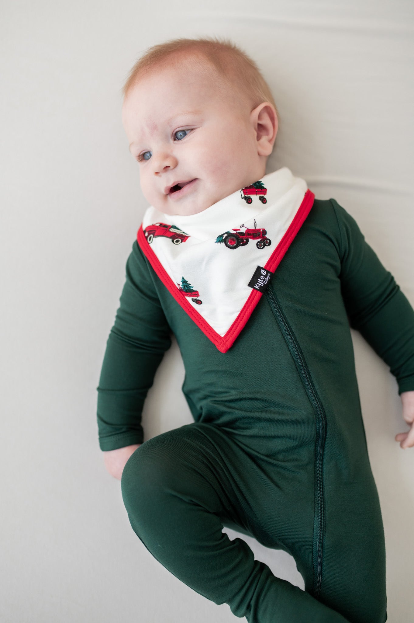 Bib in Holiday Tree Farm