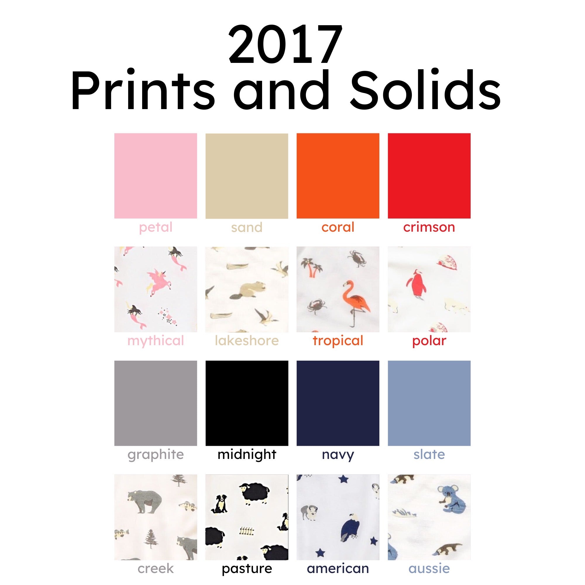 2017 prints and solids