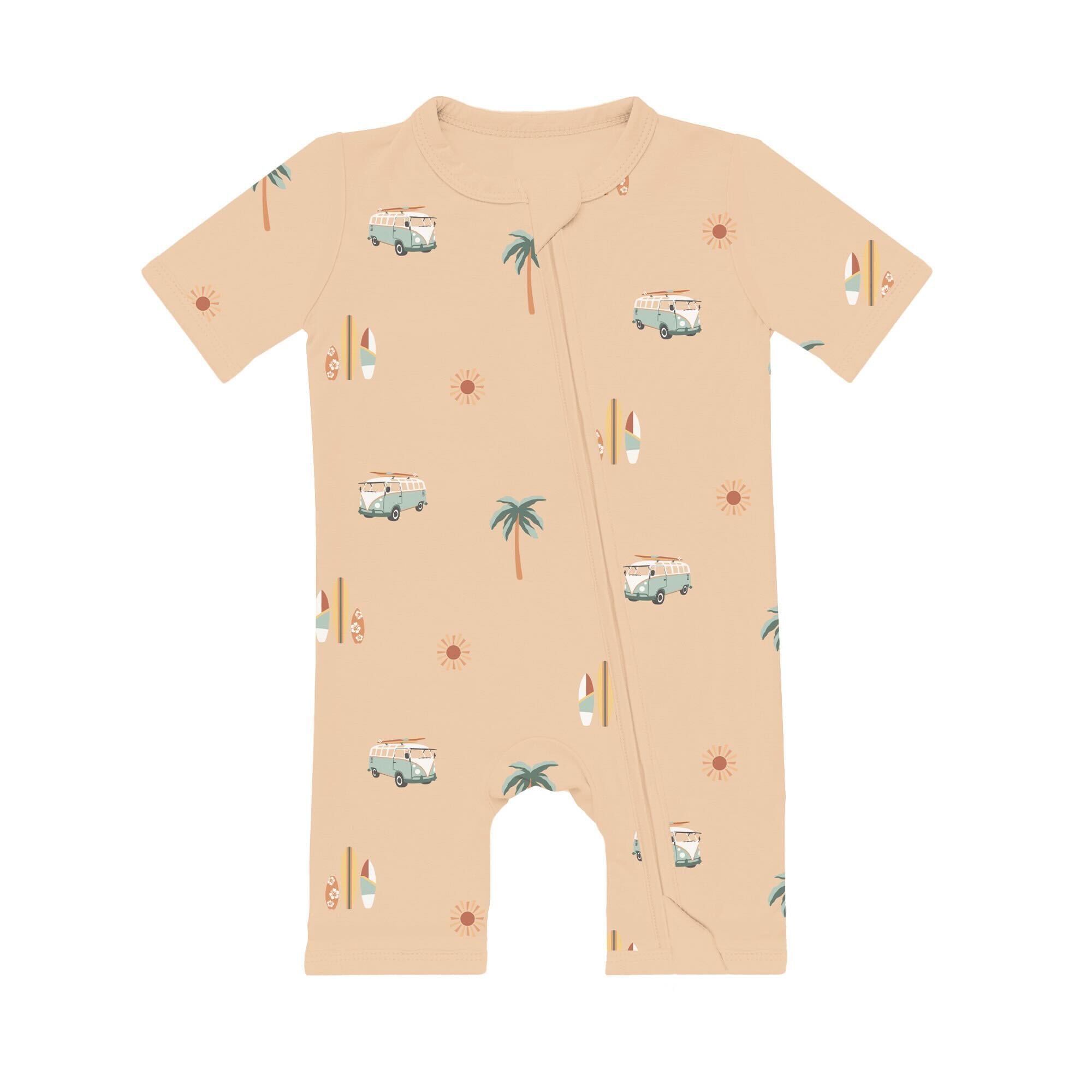 Product photo of Zipper Shortall Romper