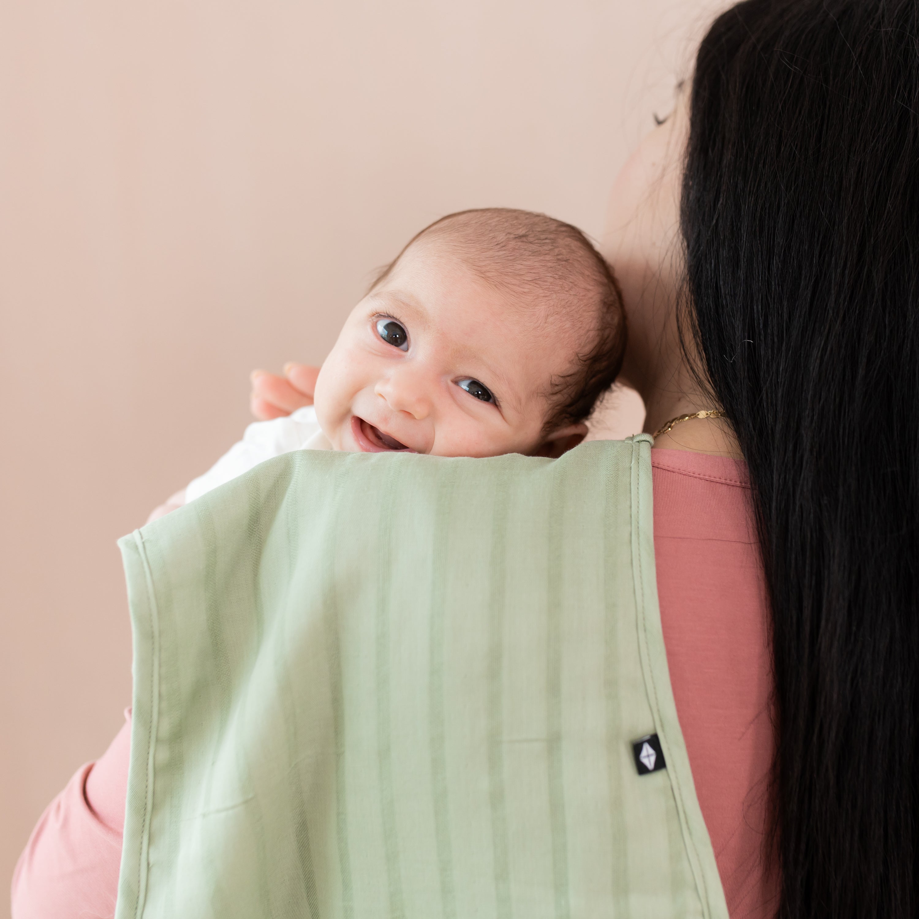 Bamboo Muslin Burp Cloth in Jojoba