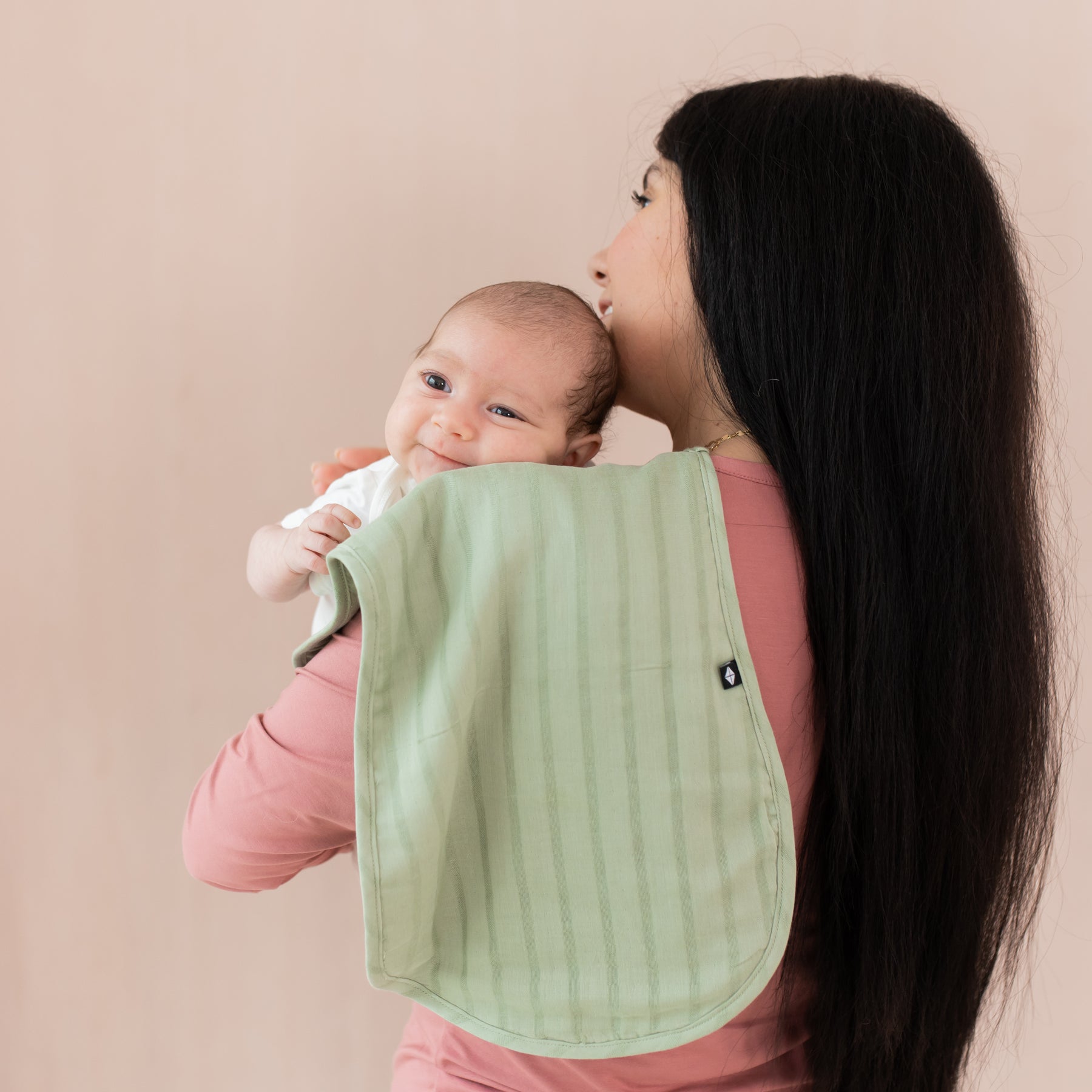 Bamboo Muslin Burp Cloth in Jojoba