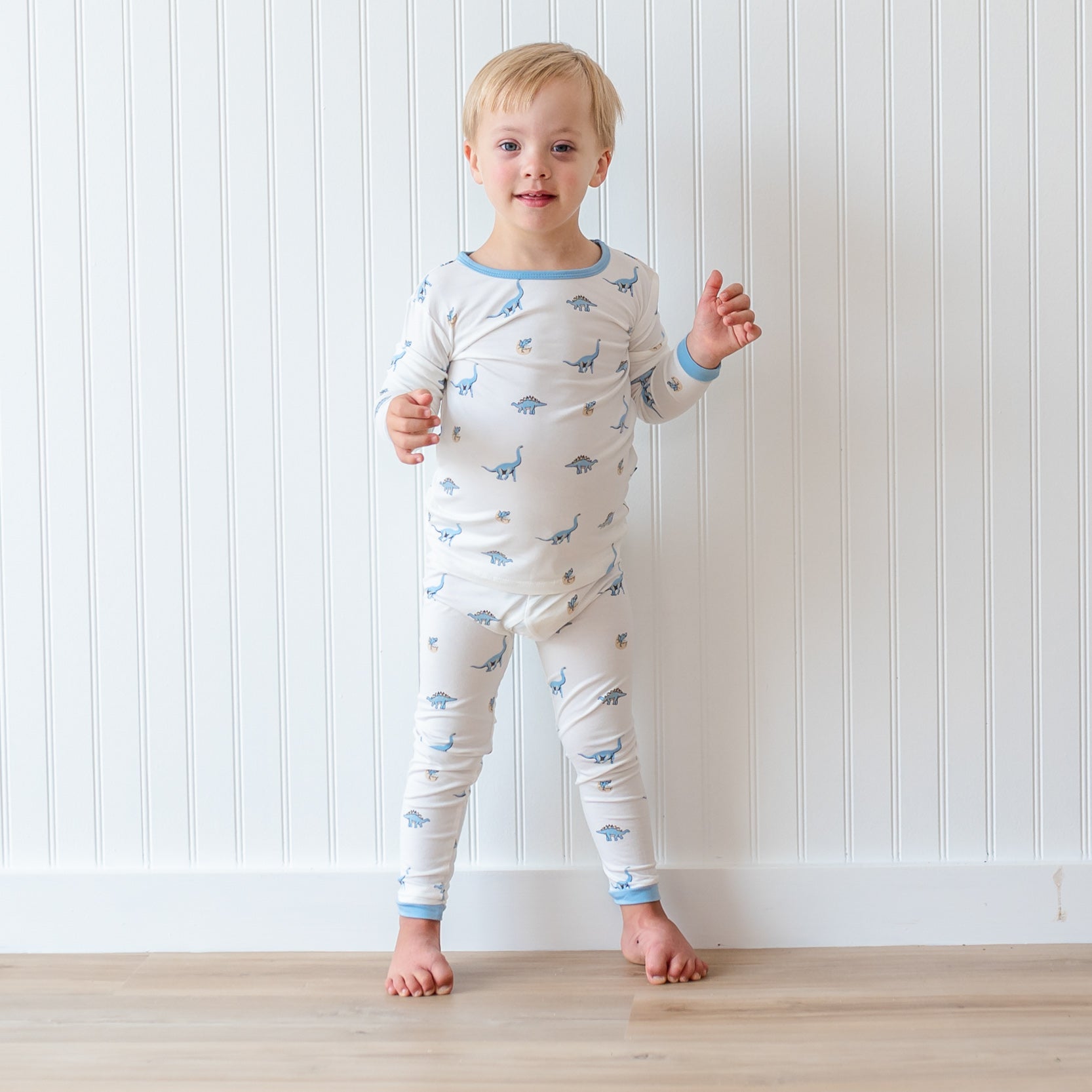 Long Sleeve Pajamas in Jurassic