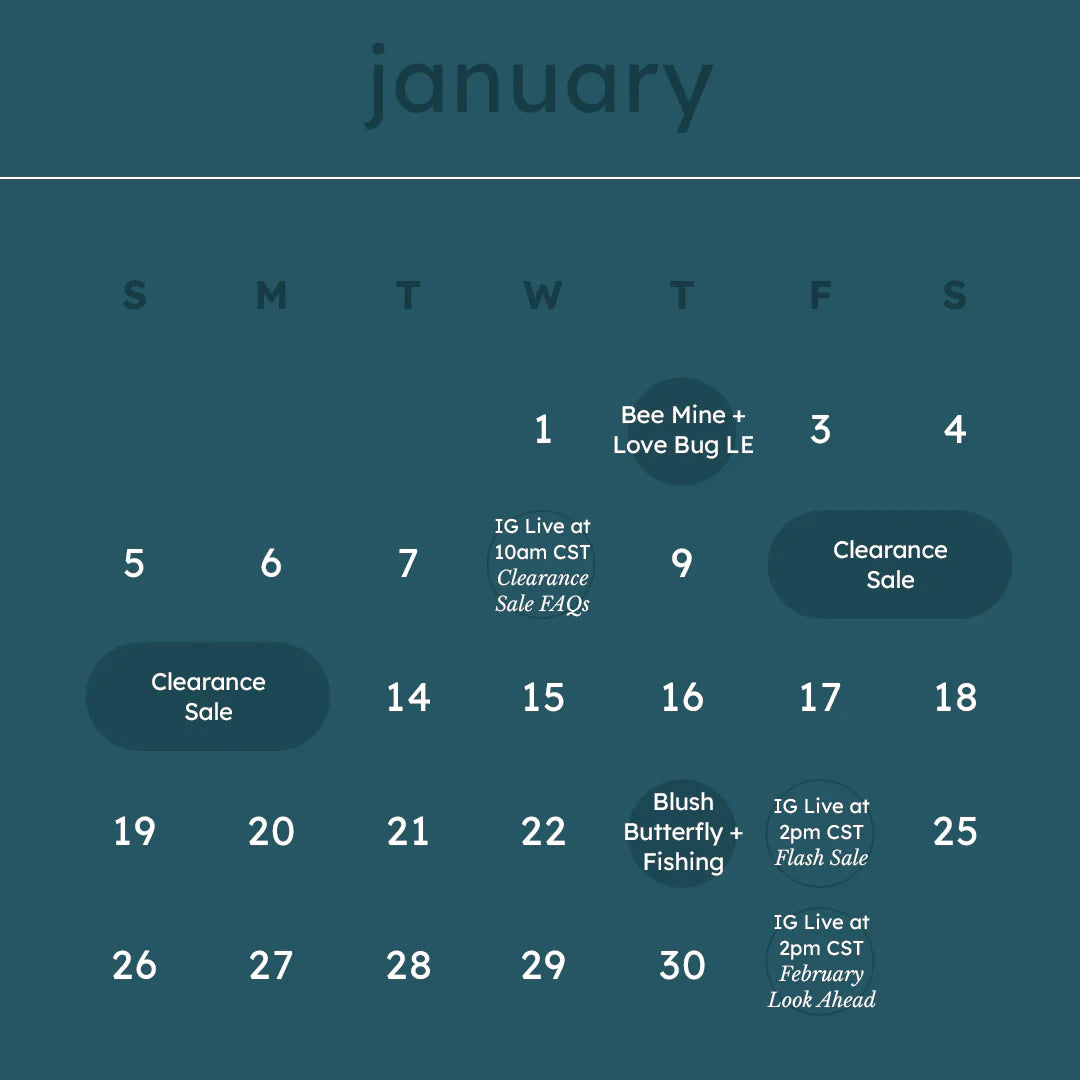 january 2025 calendar graphic