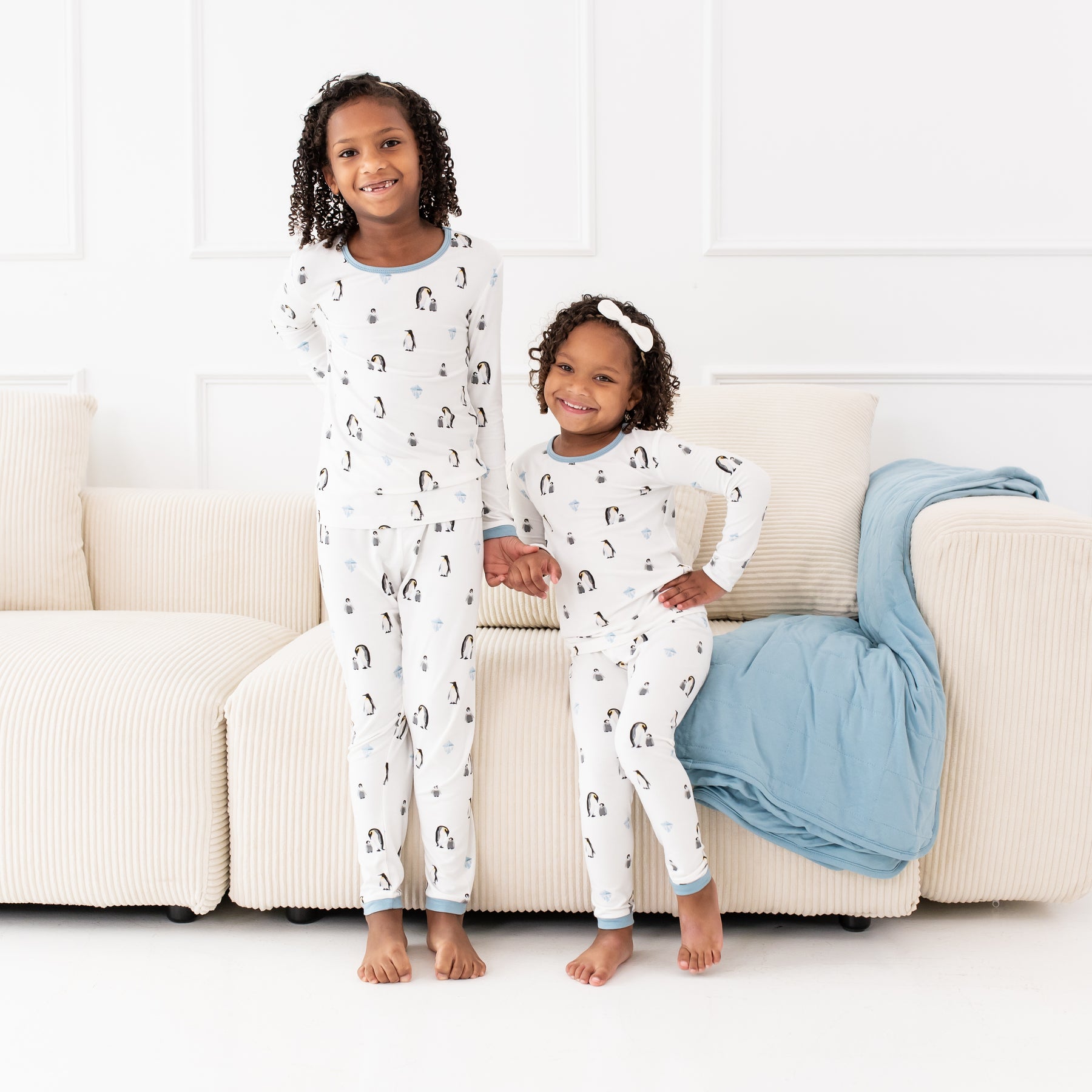 Long Sleeve Pajamas in Penguin