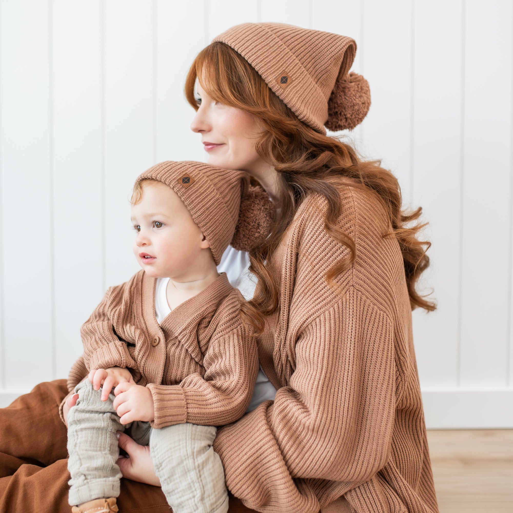 Chunky Knit Oversized Cardigan in Latte