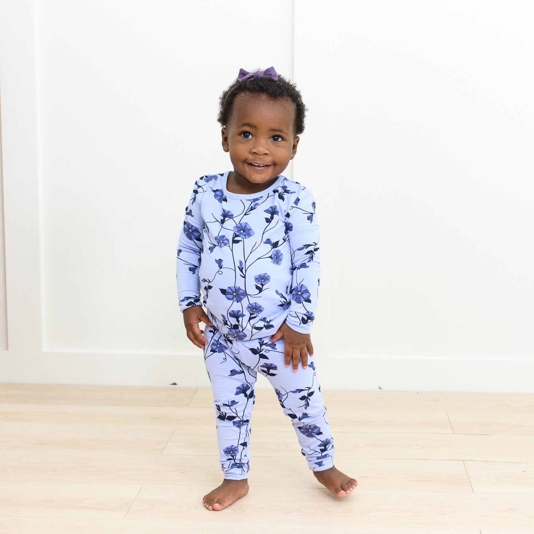 Long Sleeve Pajamas in Petunia