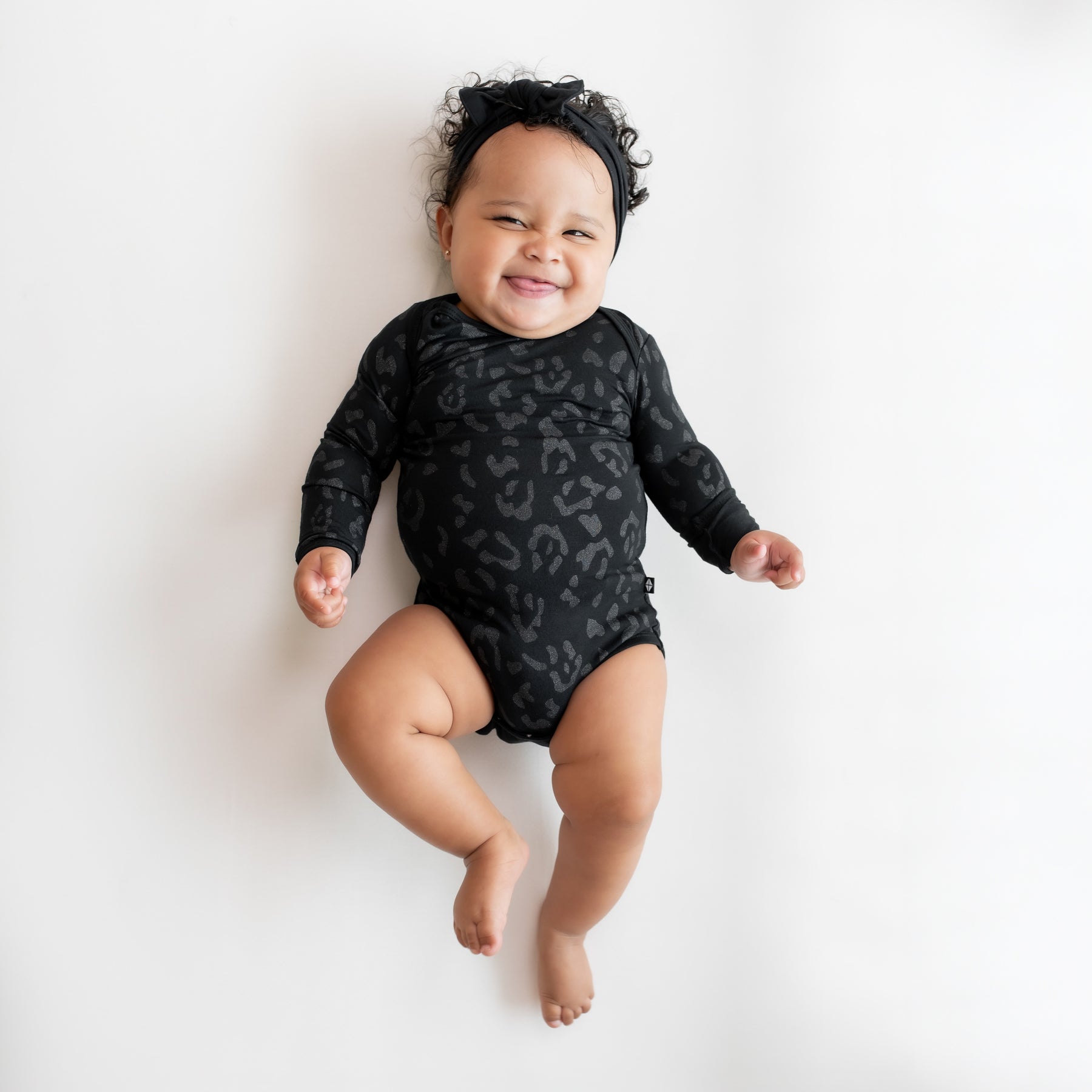 Long Sleeve Bodysuit in Midnight Leopard