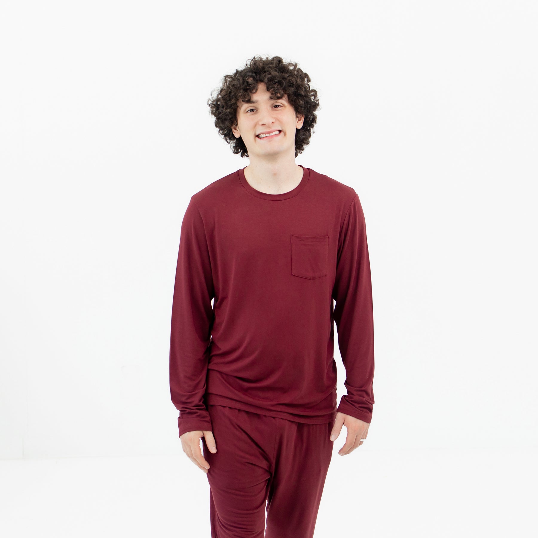 Men's Jogger Set in Burgundy