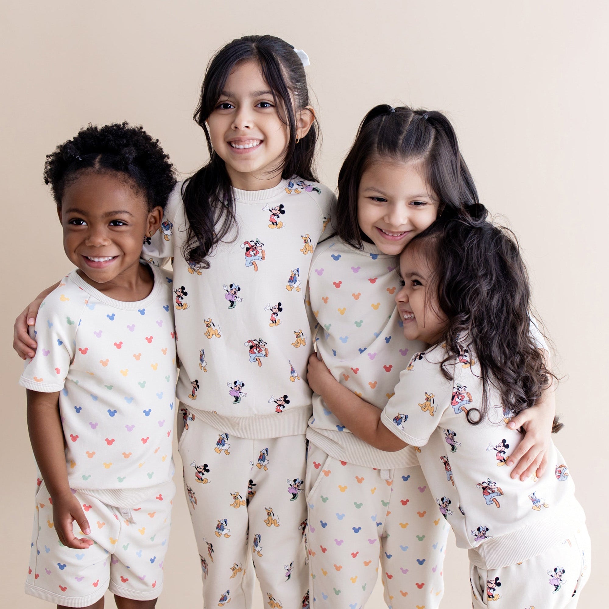 Disney Kyte collaboration collection worn by a group of children