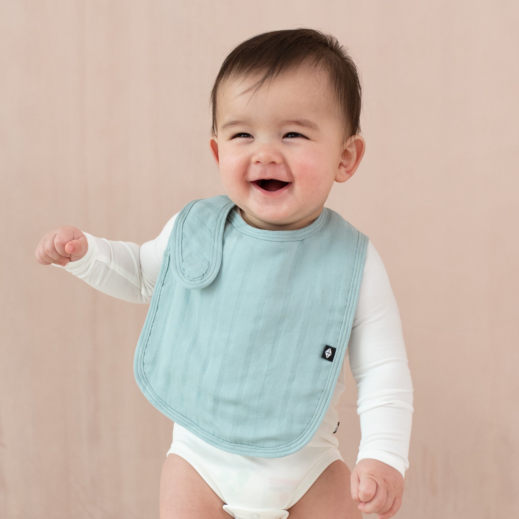 Bamboo Muslin Bib in Mist