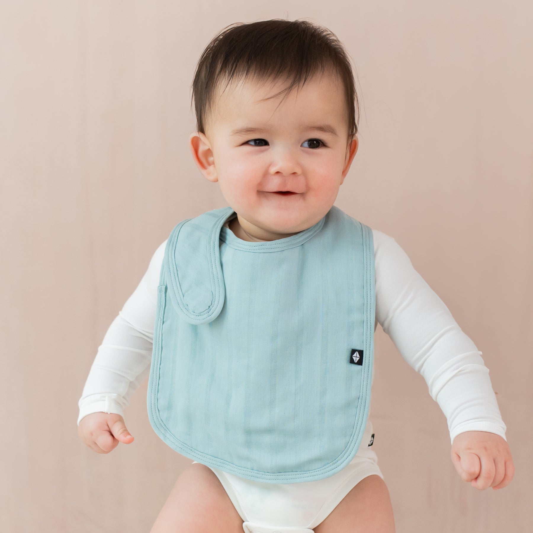 Bamboo Muslin Bib in Mist