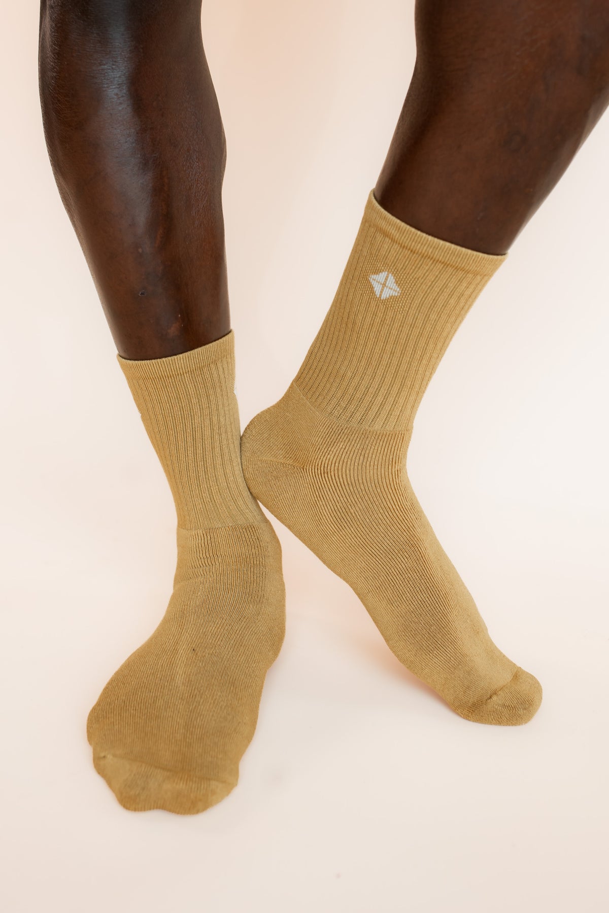 Adult Crew Socks in Ochre