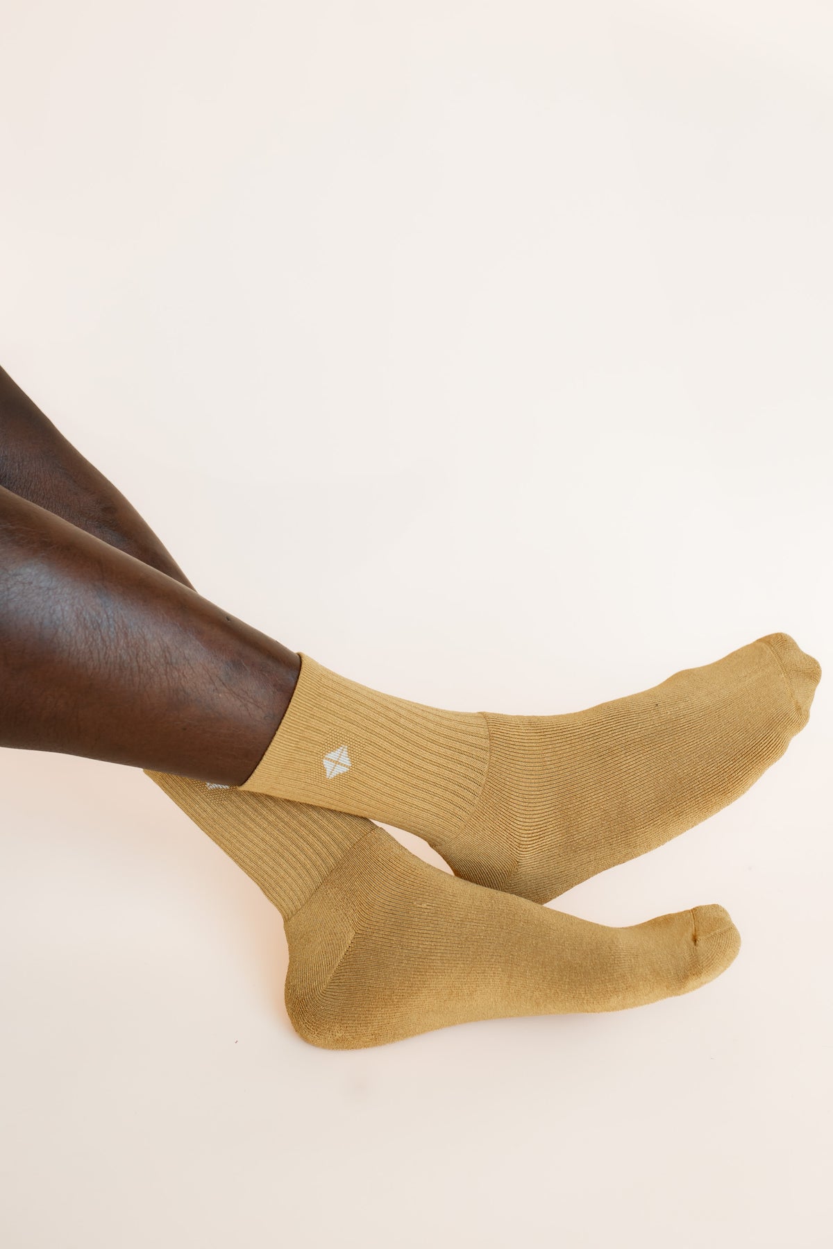 Adult Crew Socks in Ochre