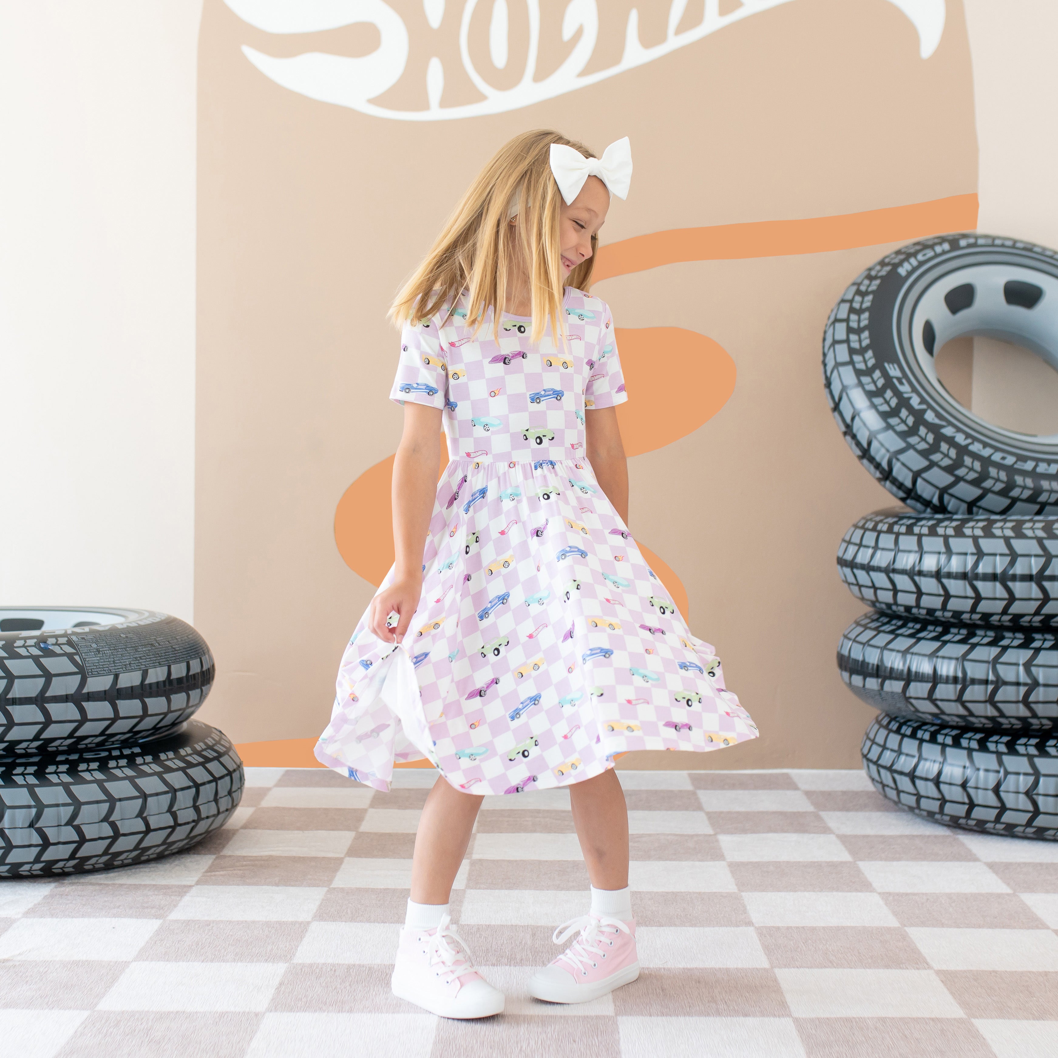 ワンピース Katie NOBODY'S DAUGHTER baby dress Pink Ruffle Tiered Katie Midi Dress