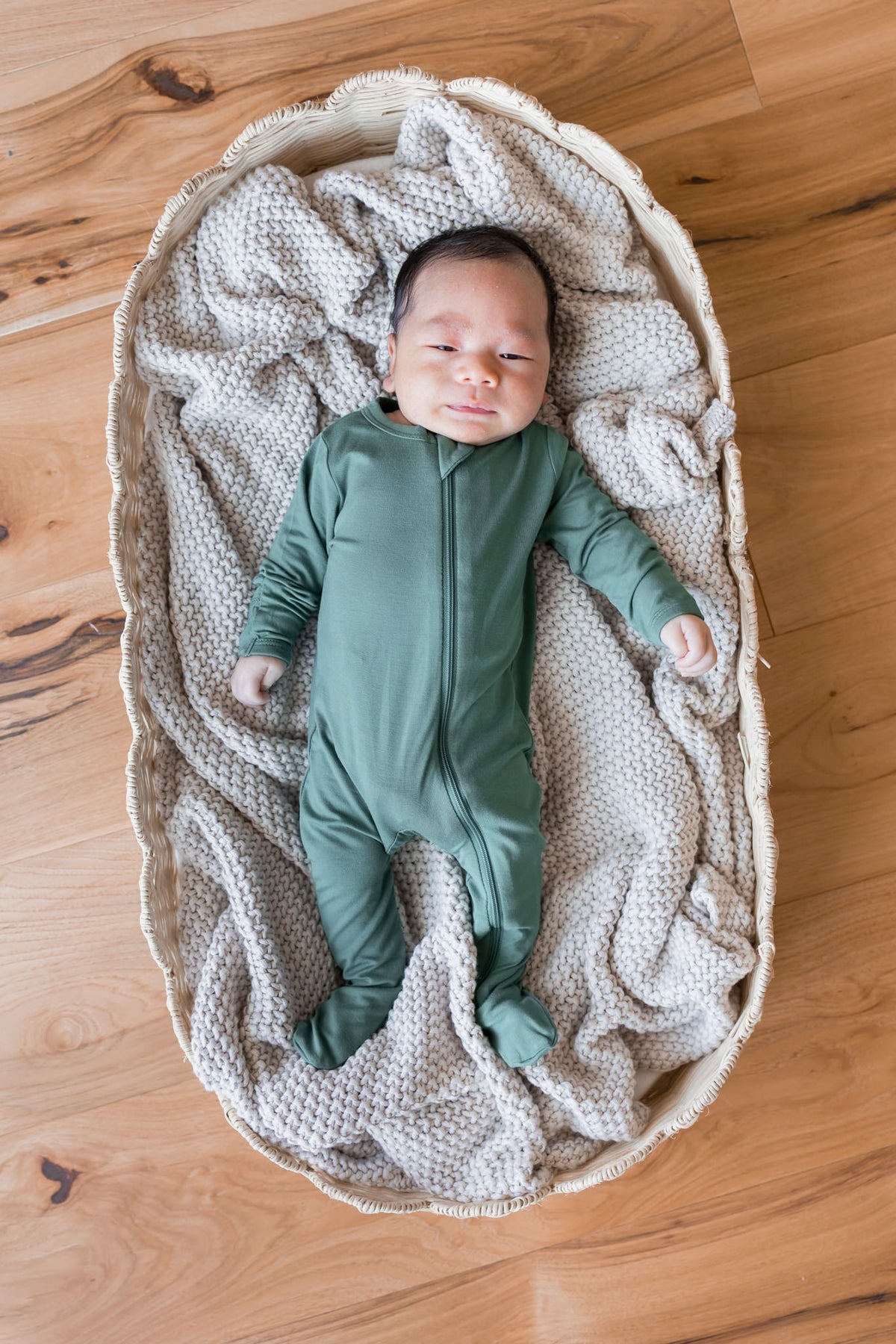 Zippered Footie Pine