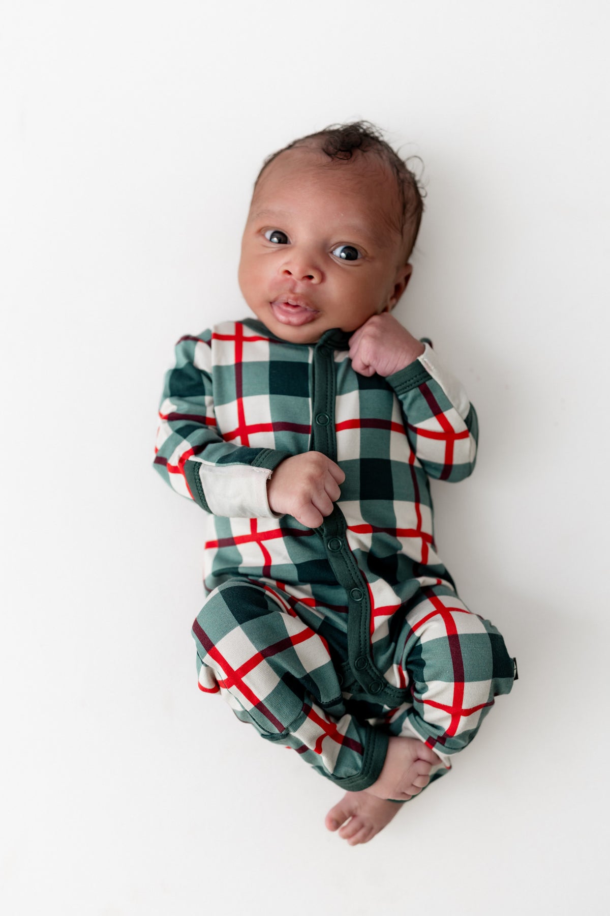 Romper in Holiday Plaid