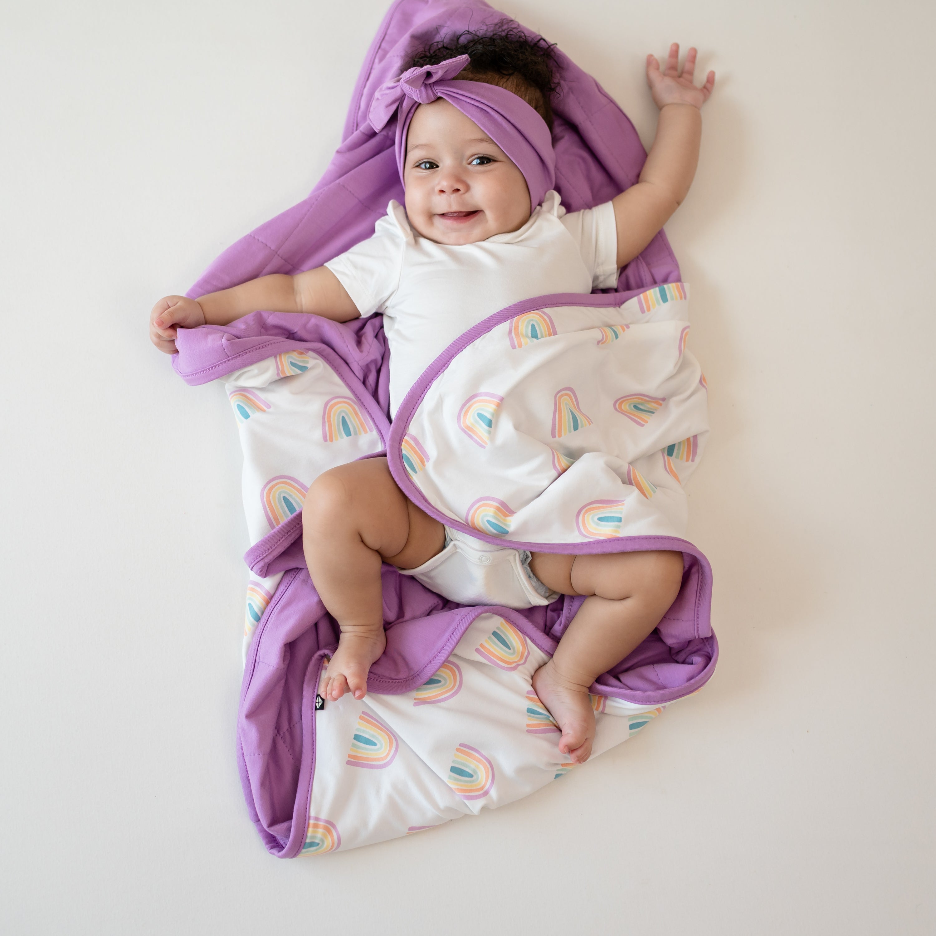Baby Blanket in Poi Rainbow - Main Image