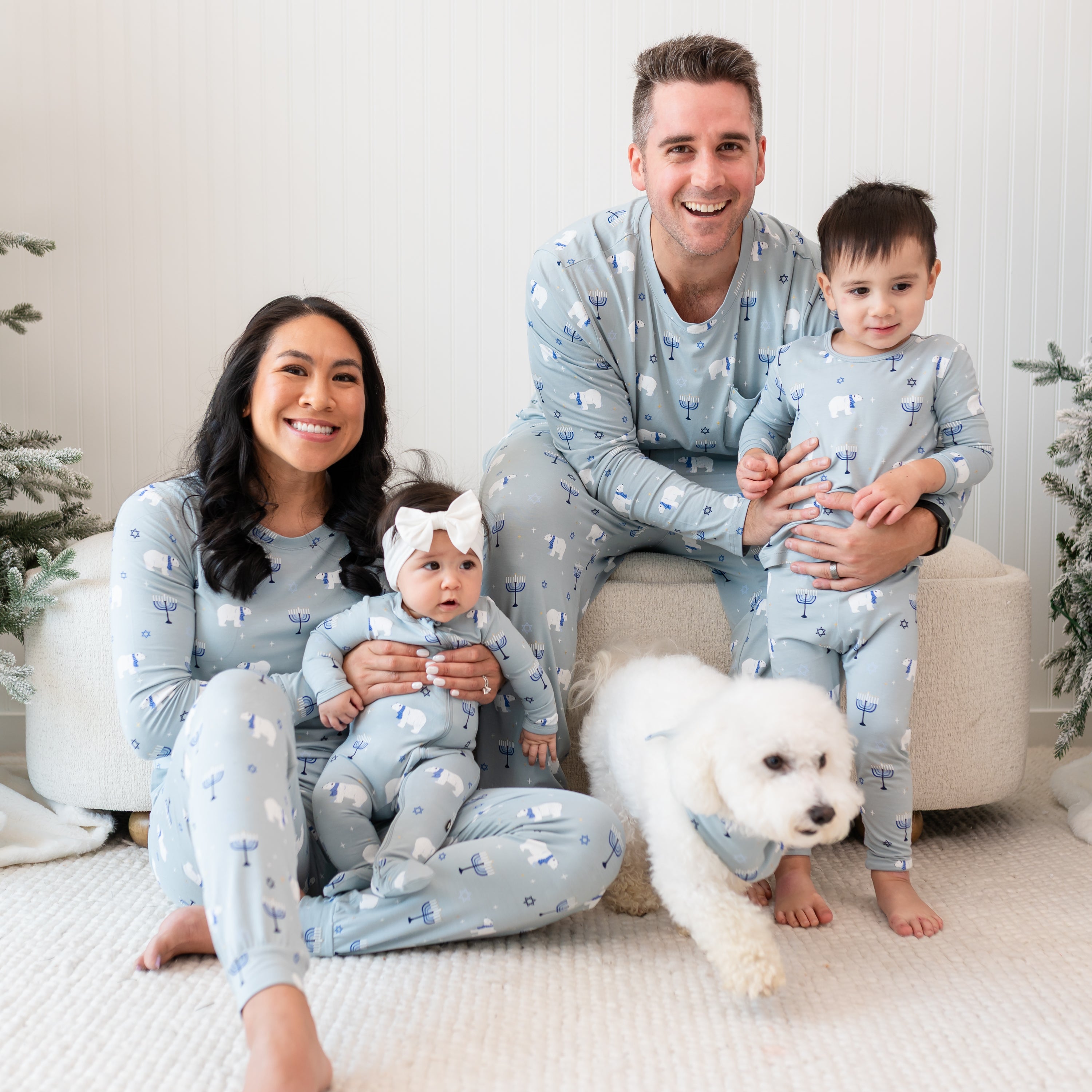 Long Sleeve Pajamas in Polar Lights