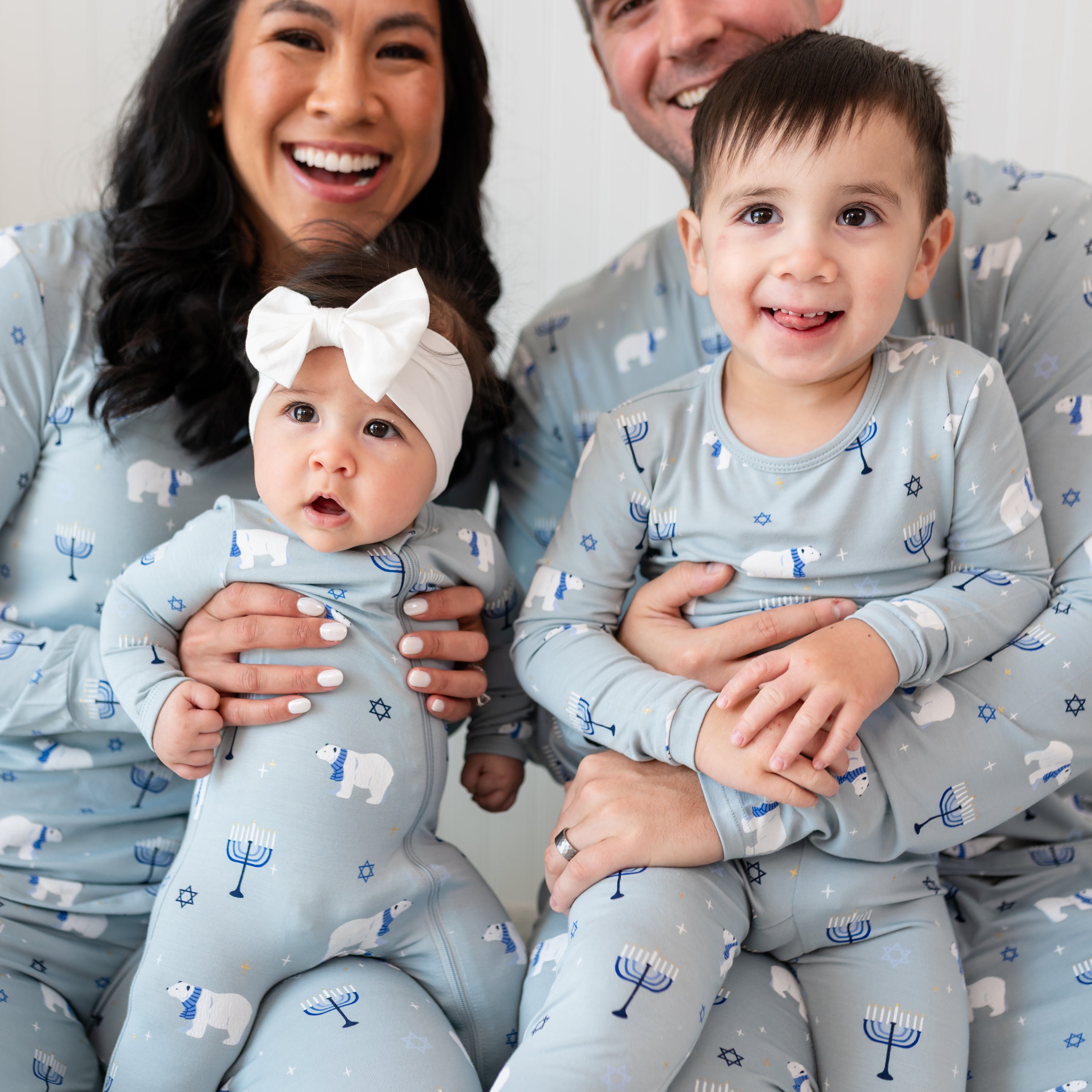 Long Sleeve Pajamas in Polar Lights