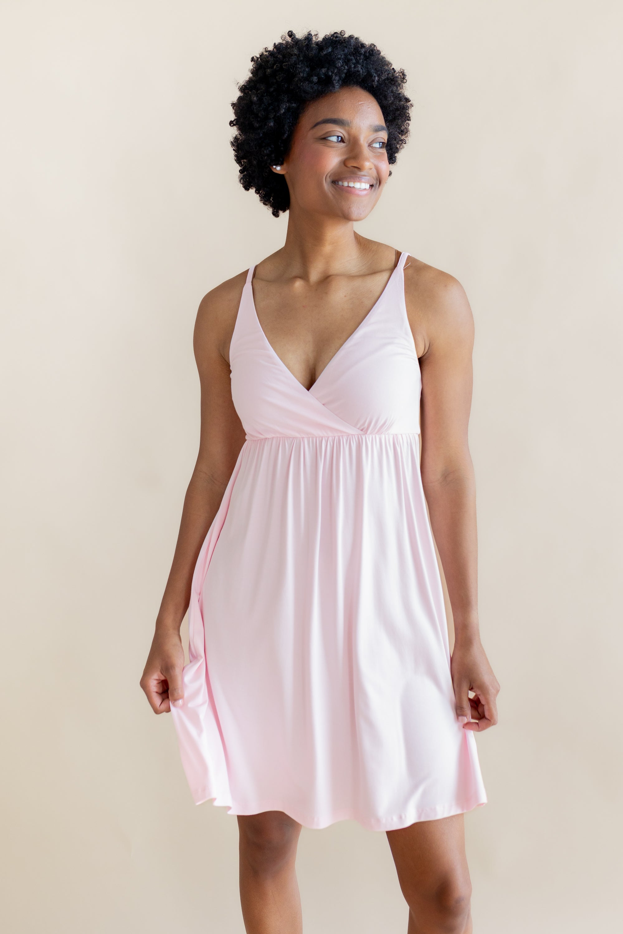 Female modeling the Women's Nightgown in Sakura