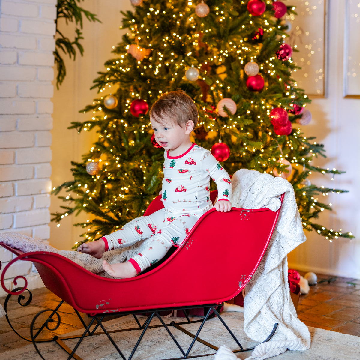 Sleigh Kids Christmas Eve Pyjamas Clothing Pottery Barn Family