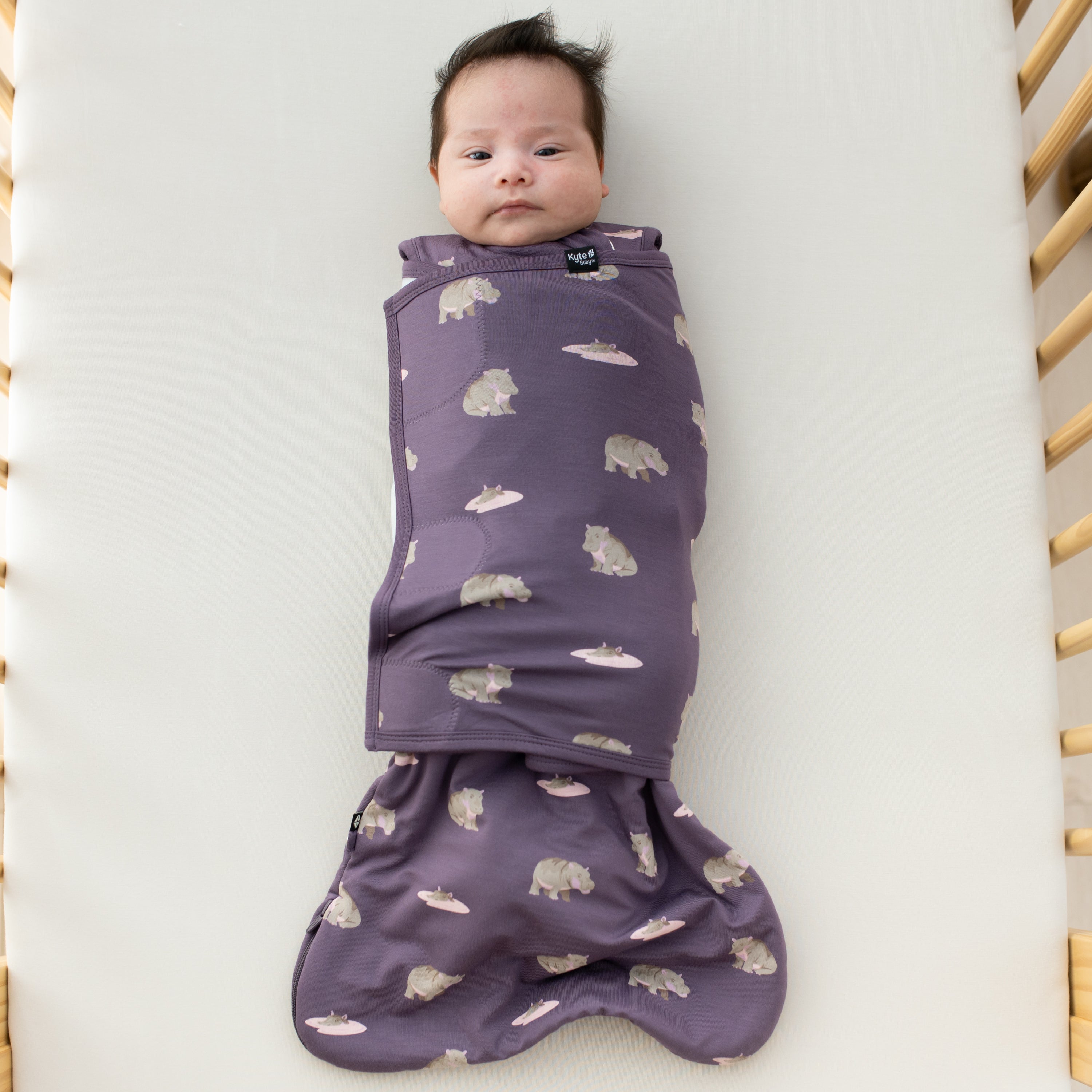 Sleep Bag Swaddler in Baby Hippo