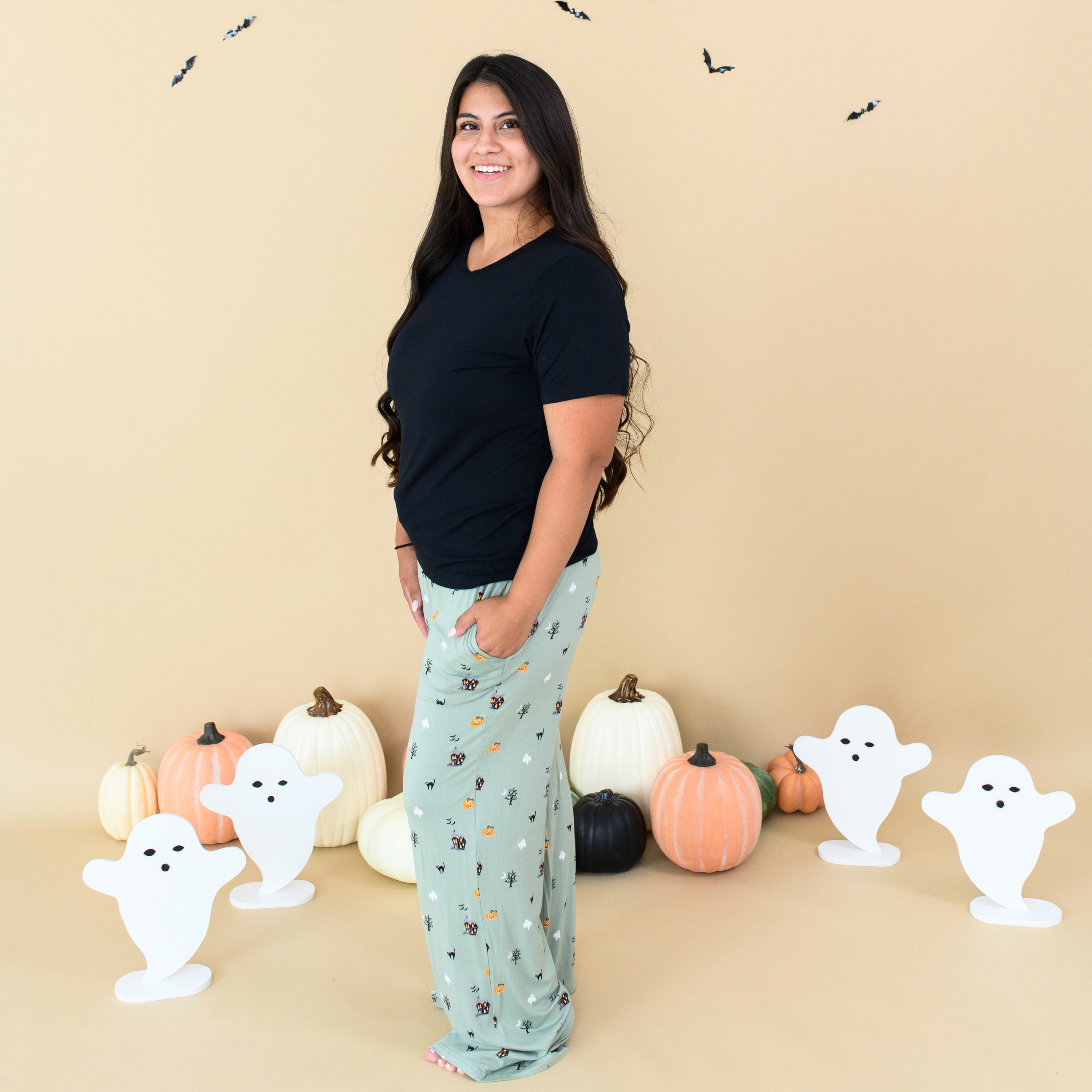 Women's Lounge Pants in Spooky