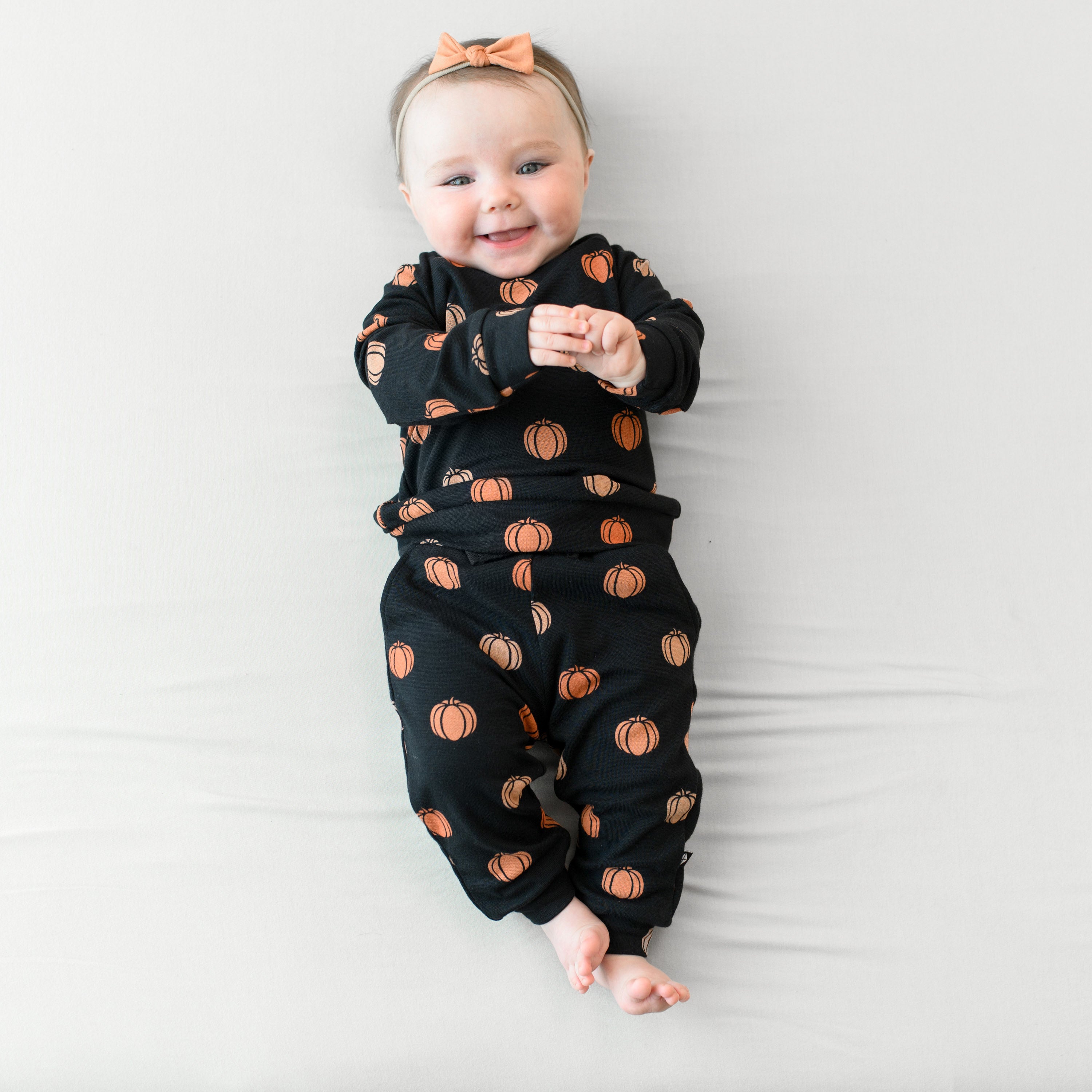 Bamboo Jersey Jogger Set in Pumpkin