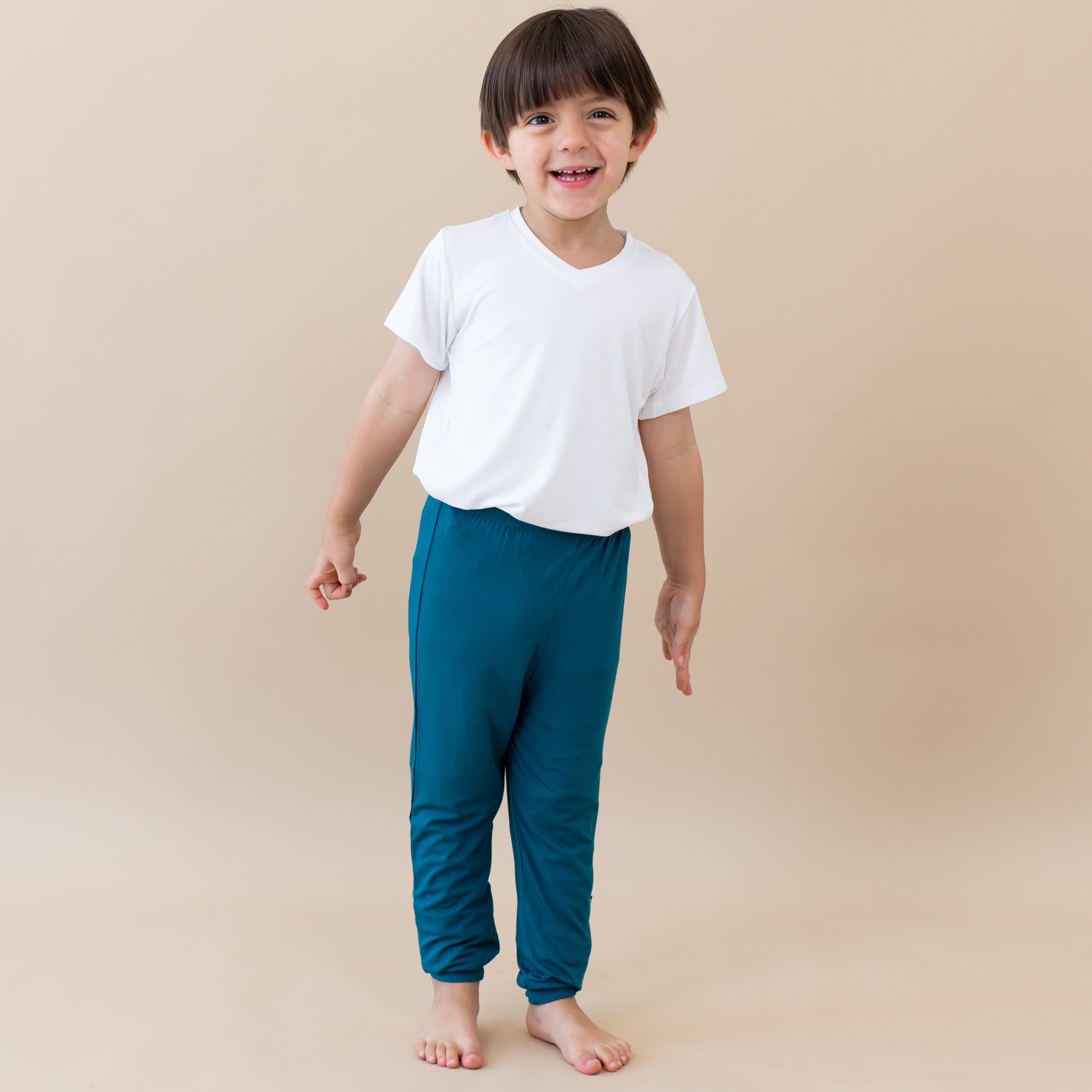 Toddler modeling Pant in Loch