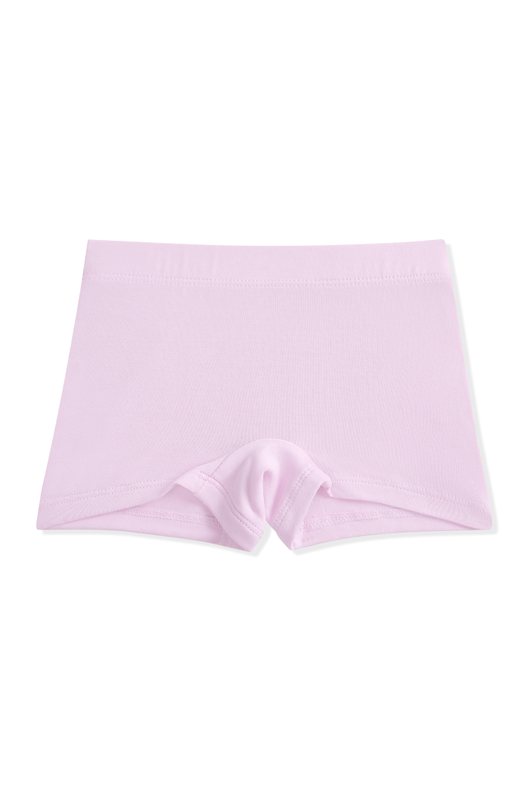 Light purple girl's boxer briefs on a white background
