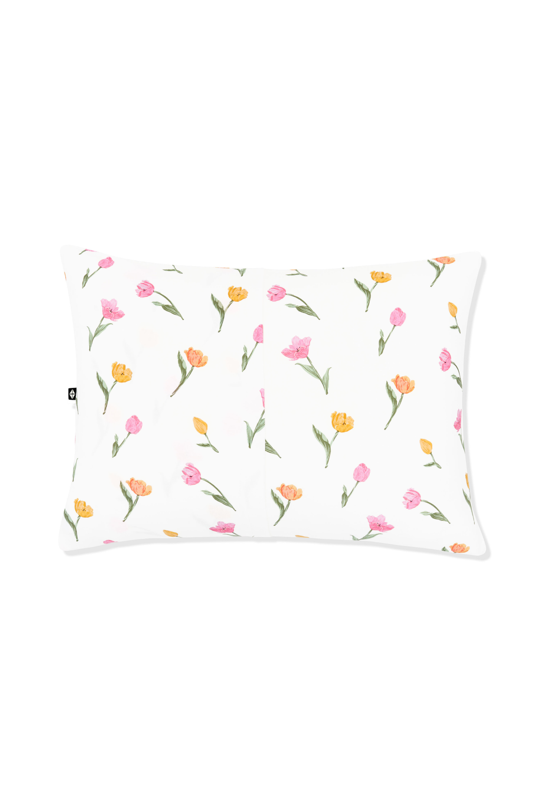 Back of the Toddler Pillowcase in Tulip showing the envelope closure