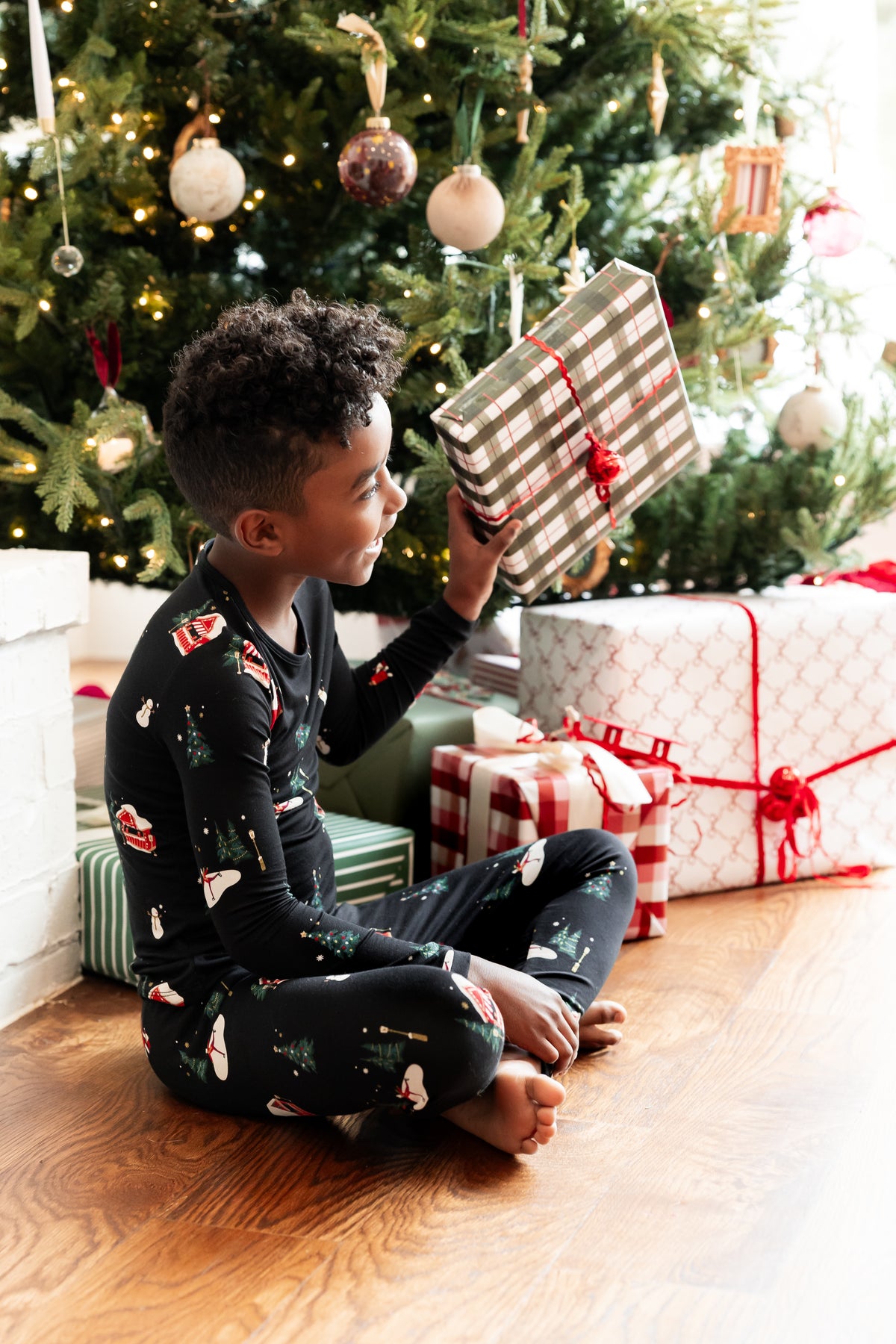 Long Sleeve Pajamas in Winter Wonderland