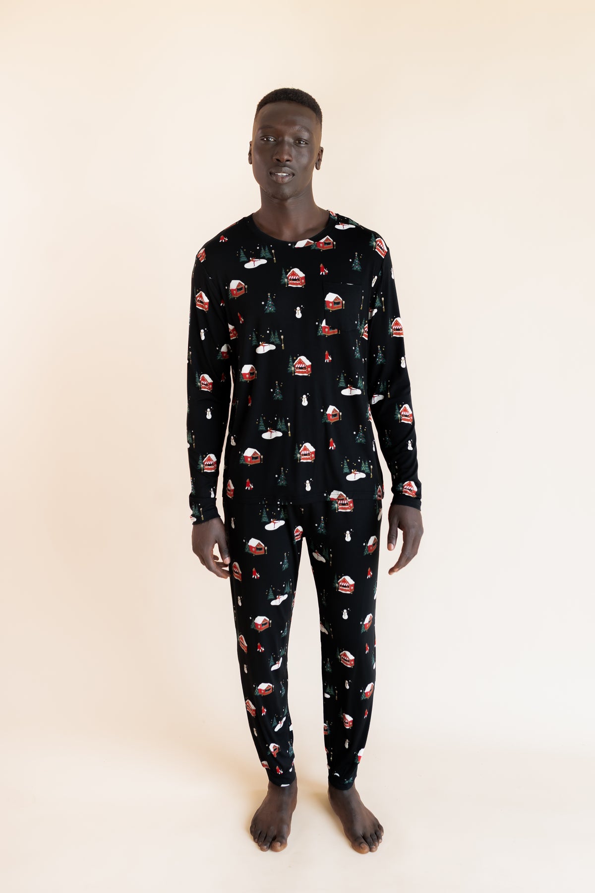 Men's Jogger Set in Winter Wonderland