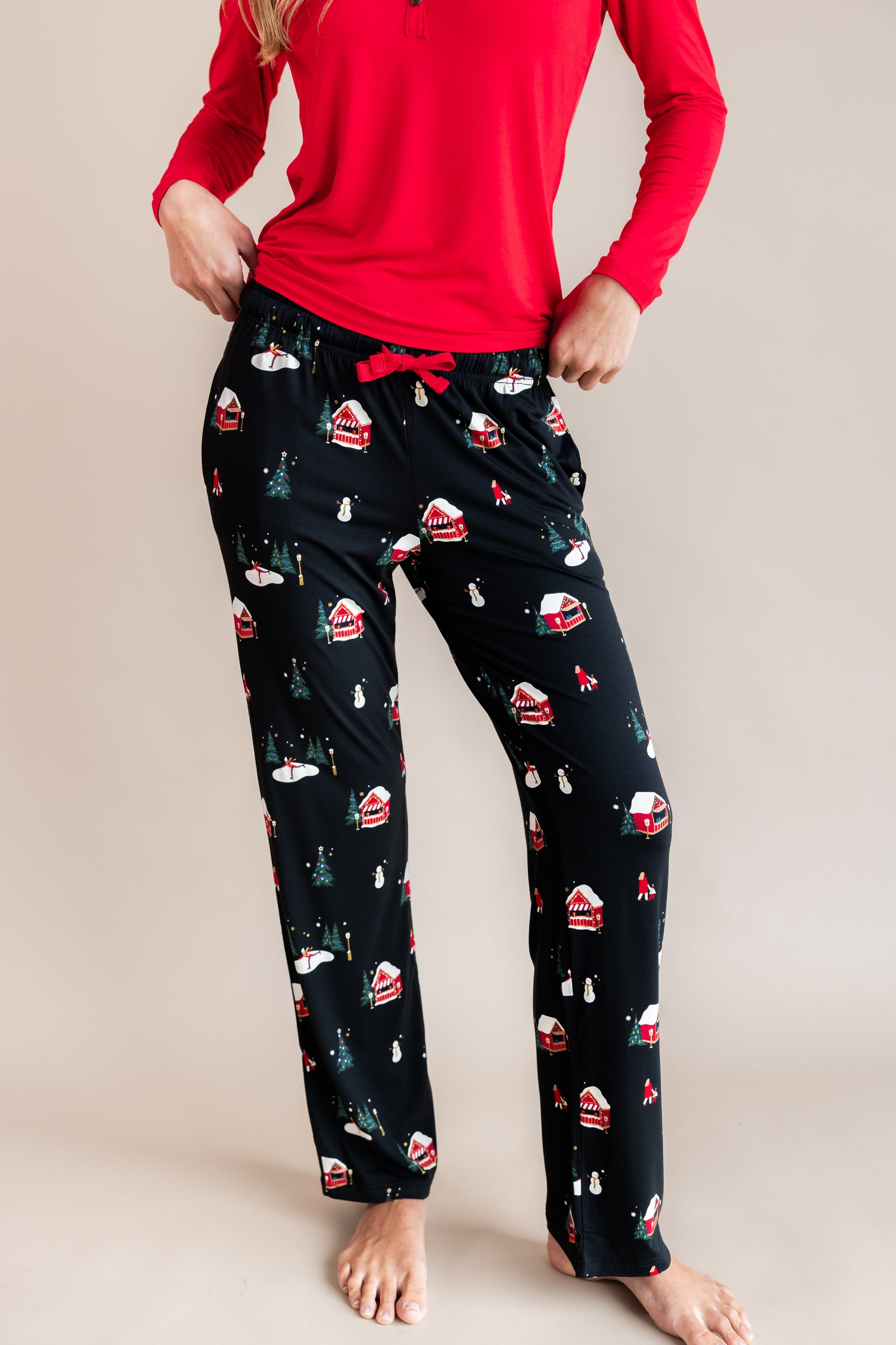 Women's Lounge Pants in Winter Wonderland
