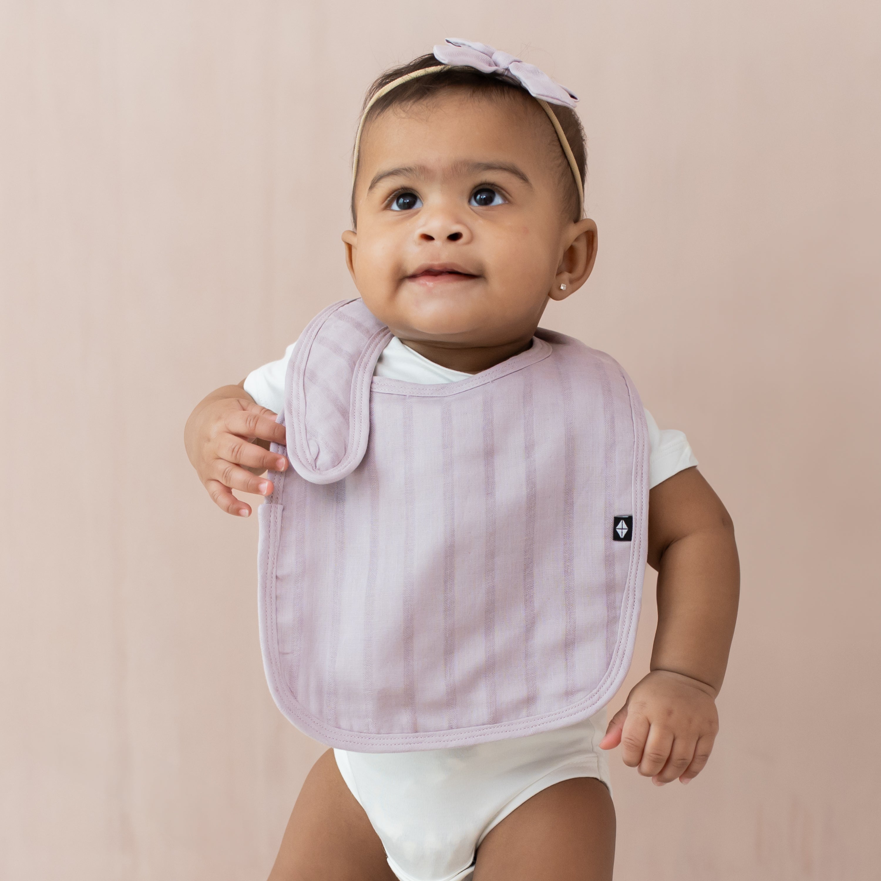 Bamboo Muslin Bib in Wisteria