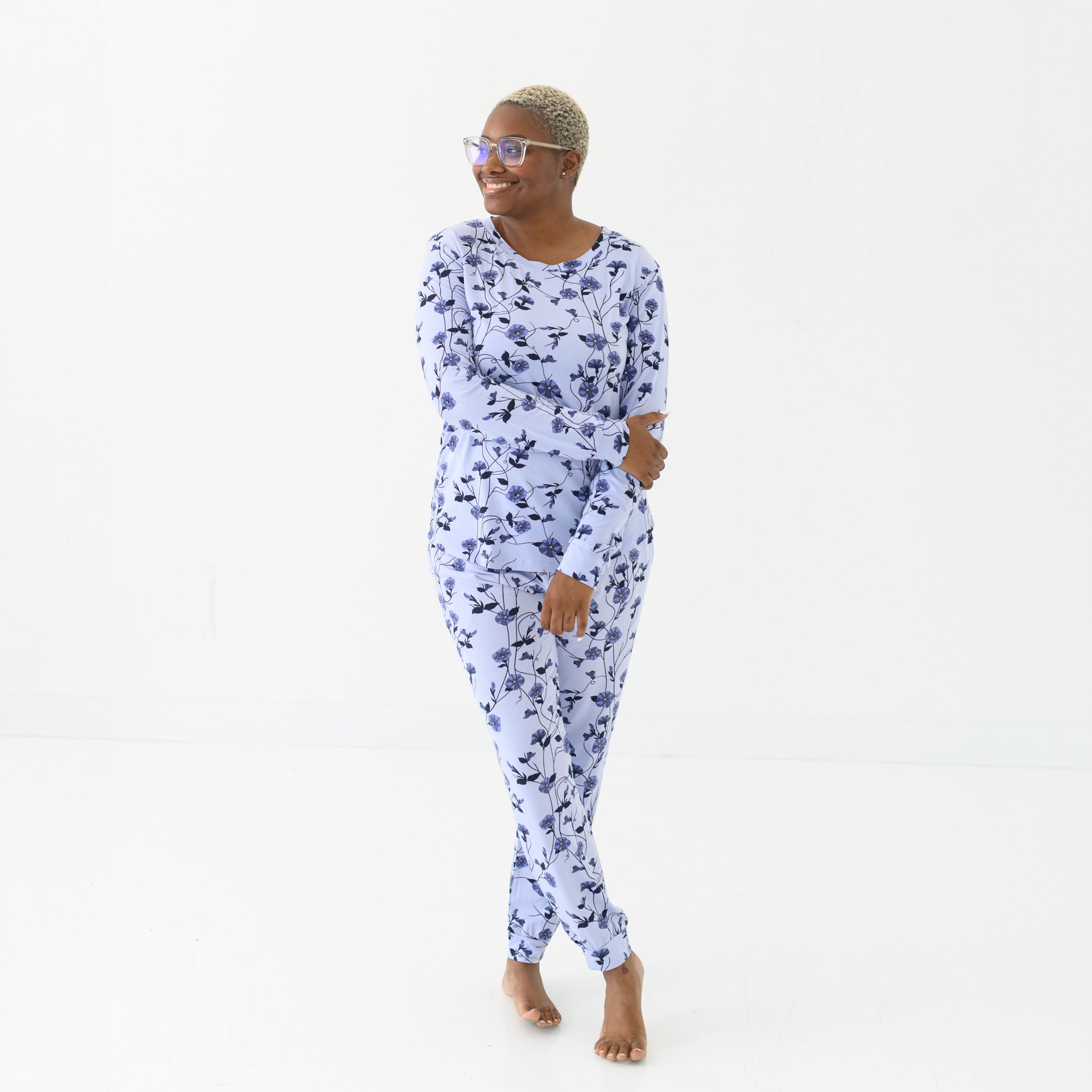 Women's Jogger Pajama Set in Petunia