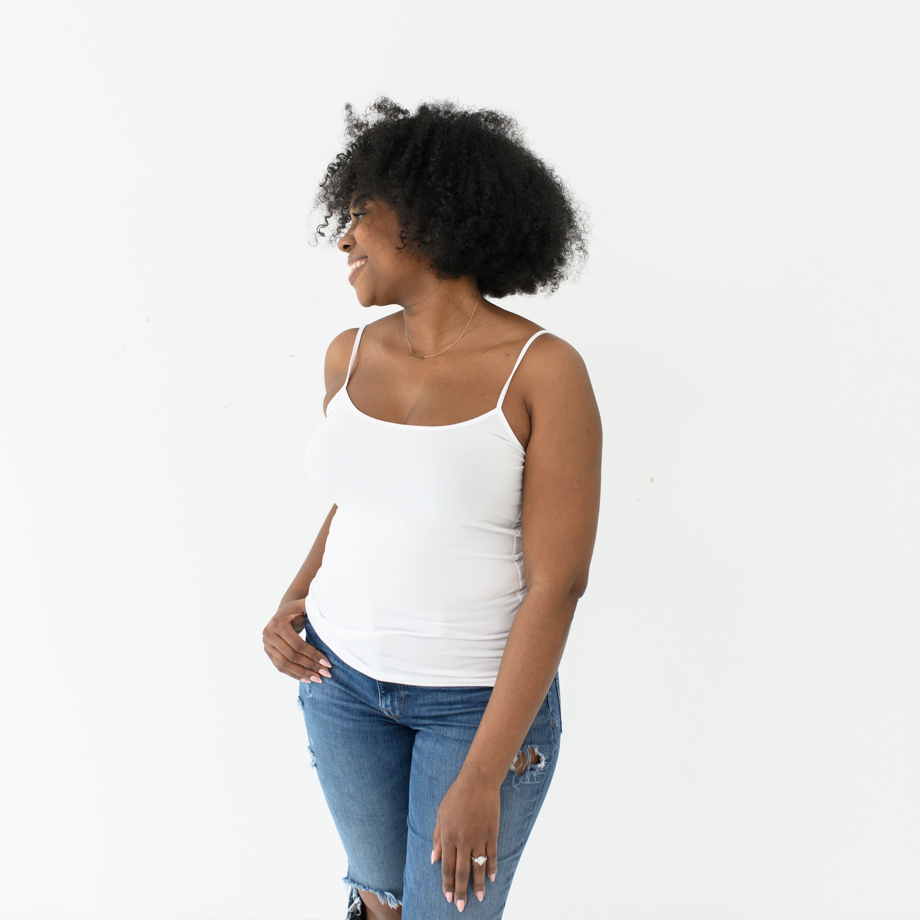 Woman modeling Women’s Camisole in Snow