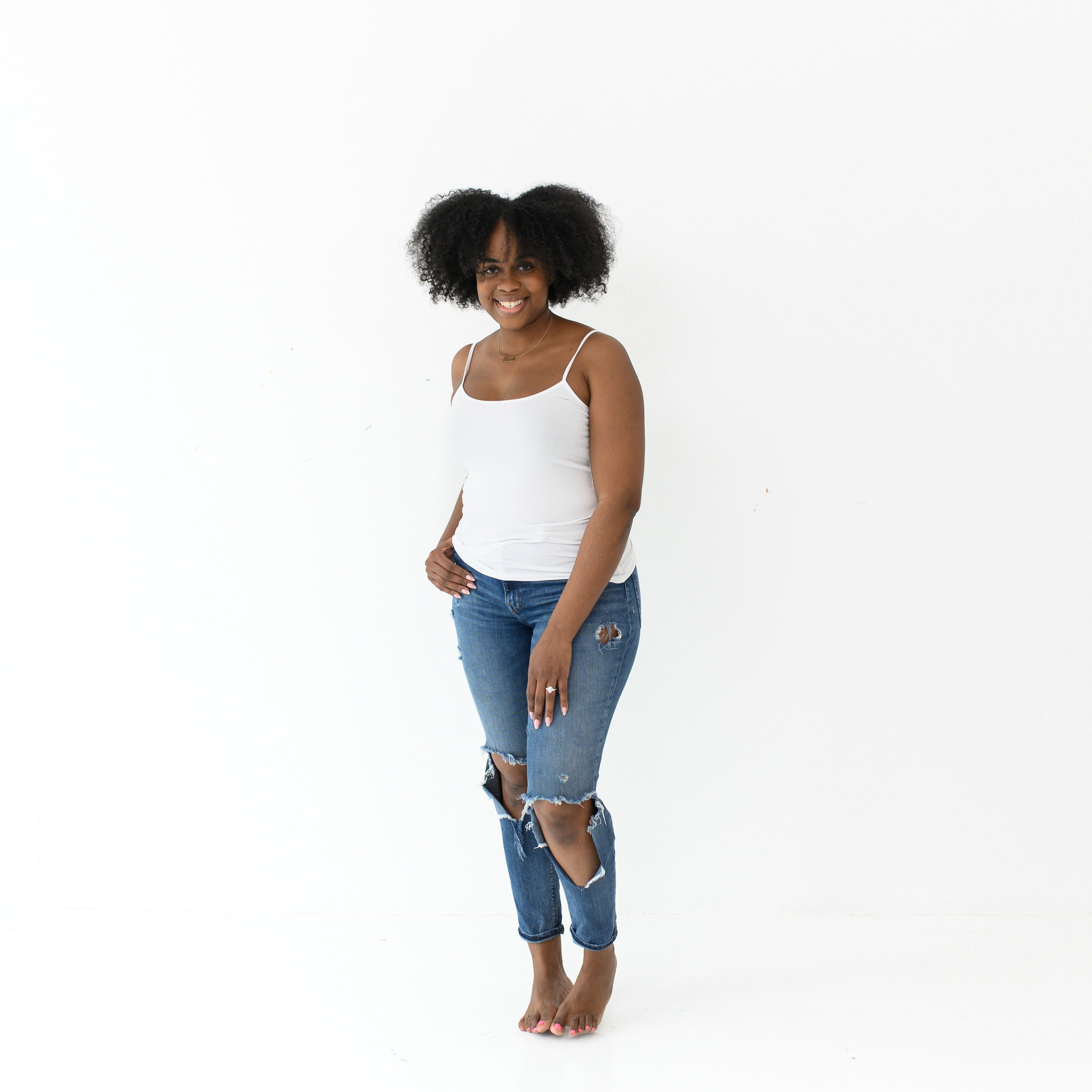 Woman modeling Women’s Camisole in Snow