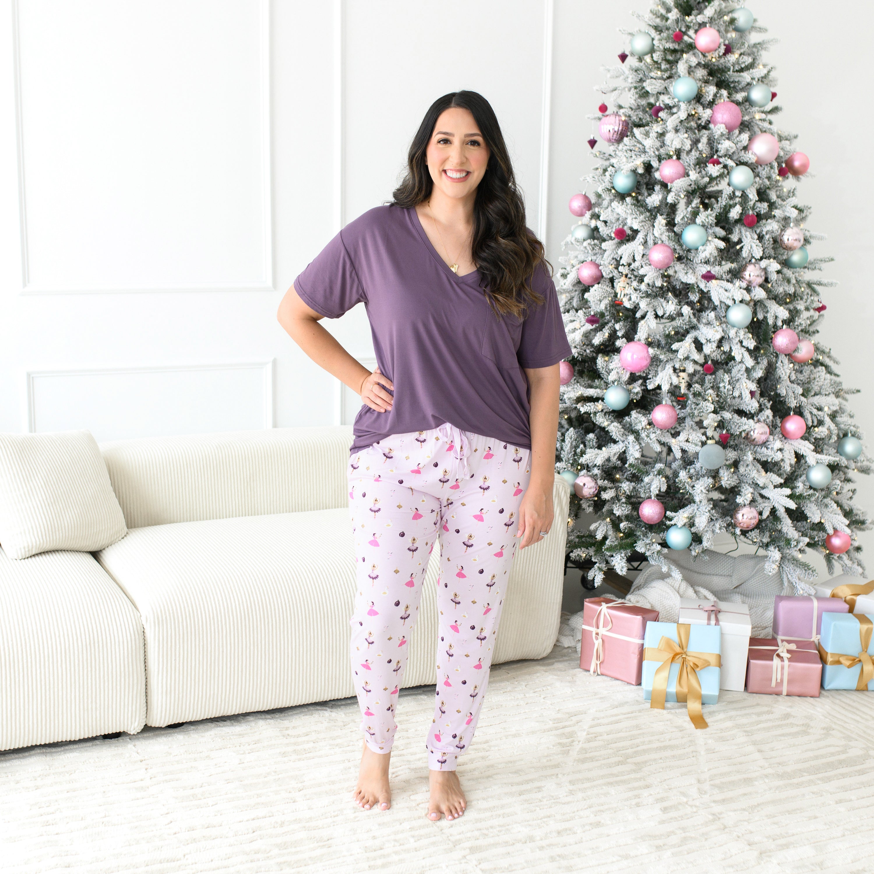 Women's Jogger Pants in Sugar Plum