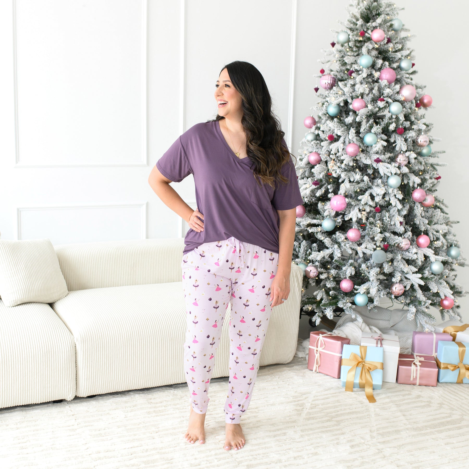 Women's Jogger Pants in Sugar Plum