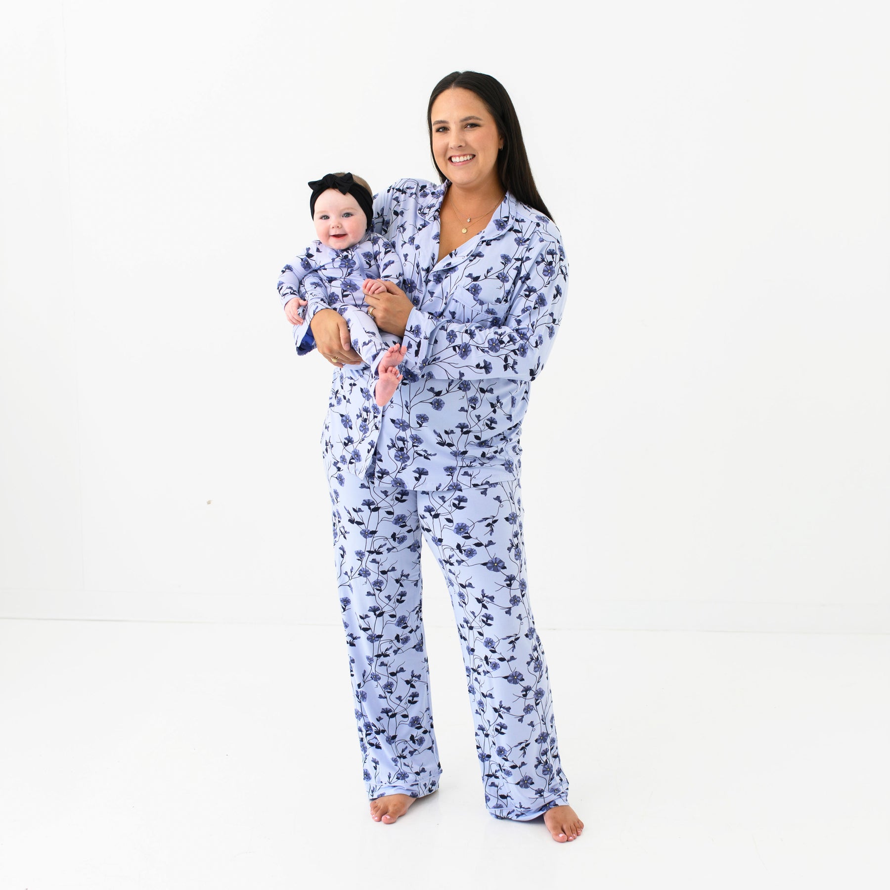 Women's Long Sleeve Pajama Set in Petunia