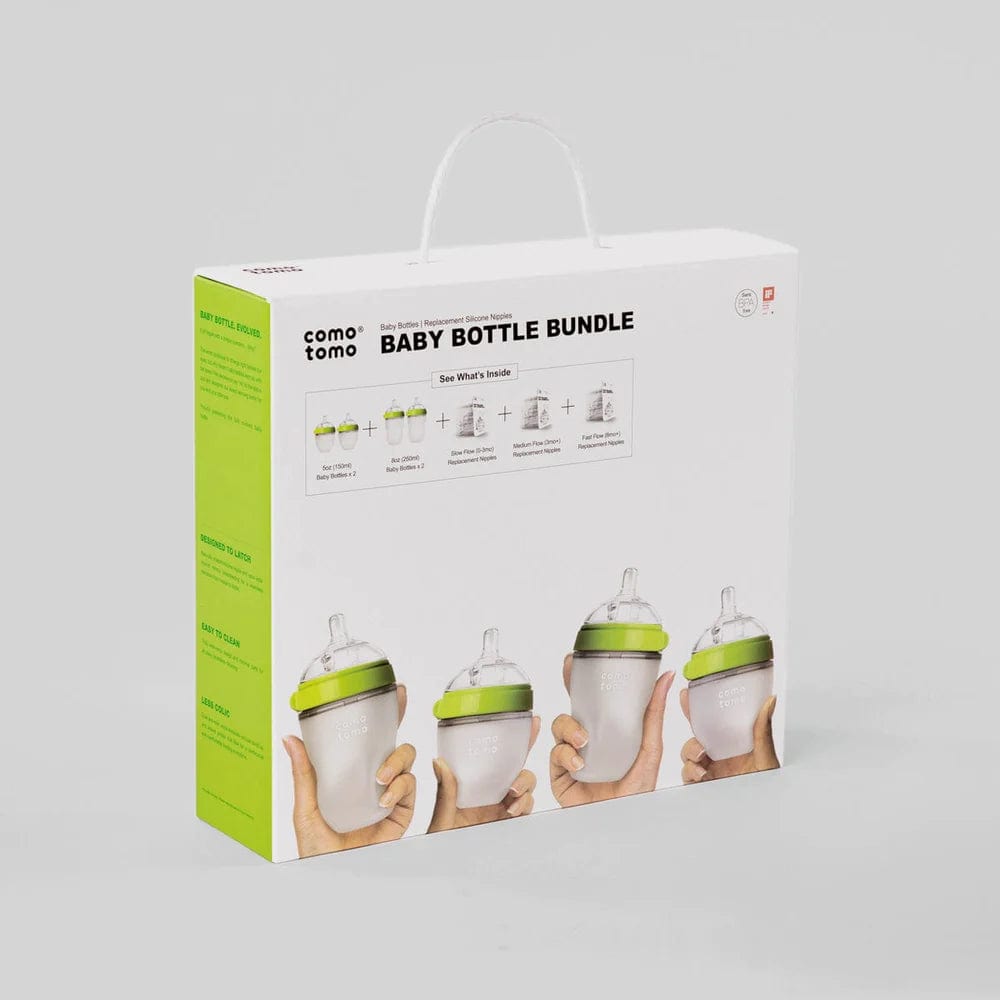 Comotomo Baby Bottle Green Comotomo Baby Bottle Bundle - Green