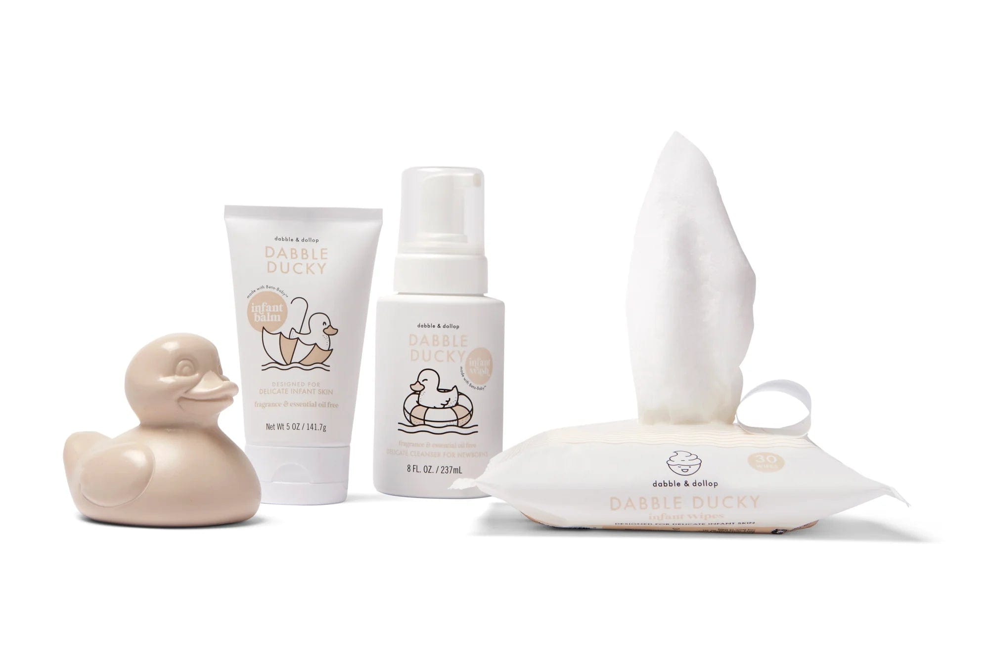 Dabble and Dollop Home and Bath Pink Dabble and Dollop Baby Shower & Infant Essentials Gift Set