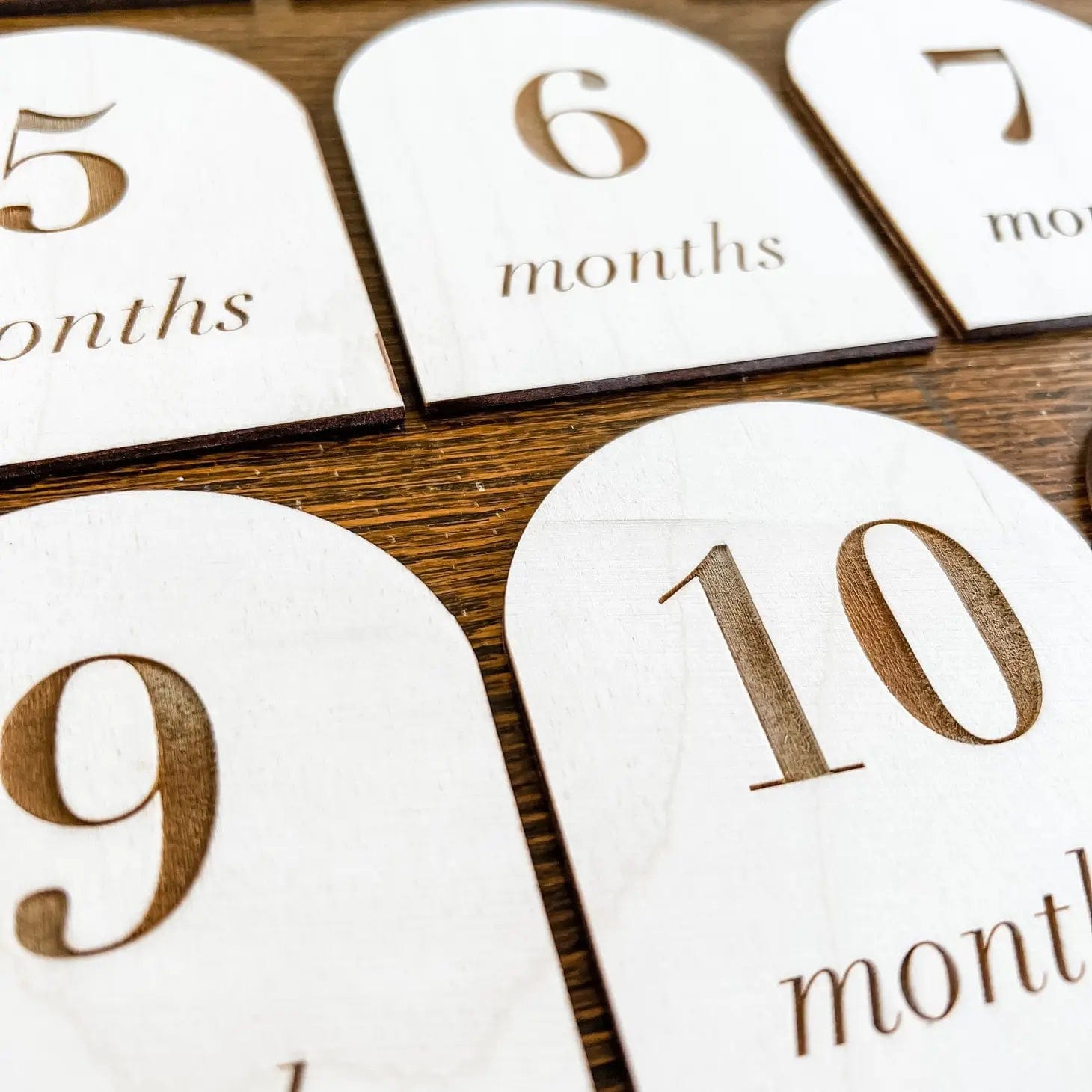 Emily Can Letter Arches Wooden Monthly Milestone Plaques Emily Can Letter Arches Wooden Monthly Milestone Plaques