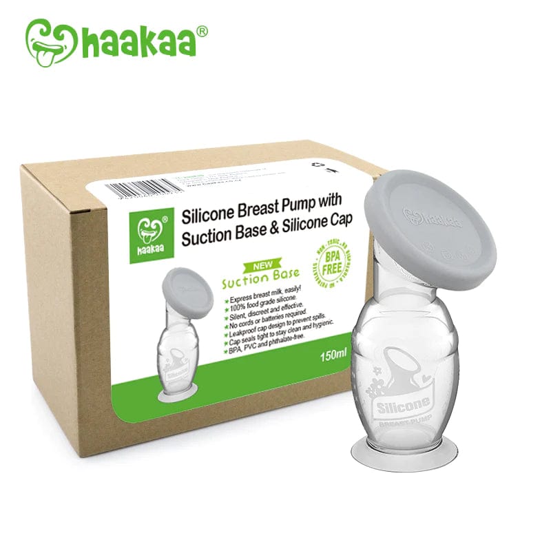 Haakaa Breast Pump Silicone / 150 ml ( 5 oz ) Haakaa Gen 2 Silicone Pump with Silicon Lid 1 Set