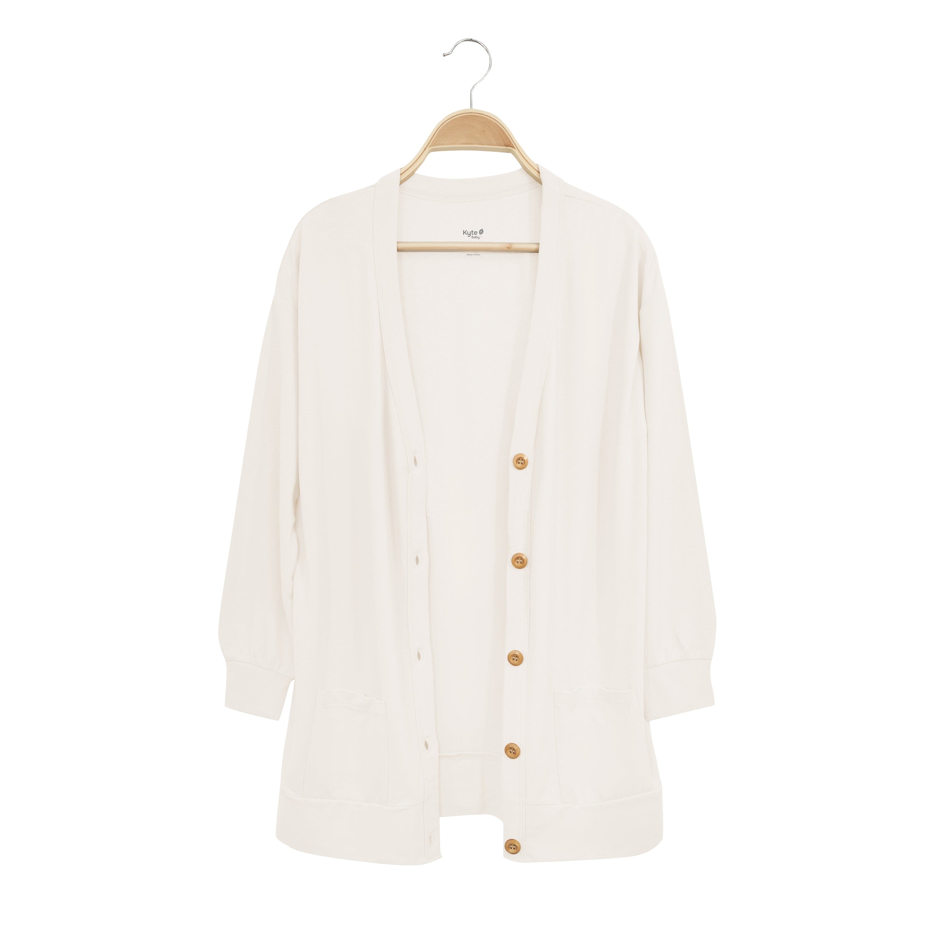 White shop jersey cardigan