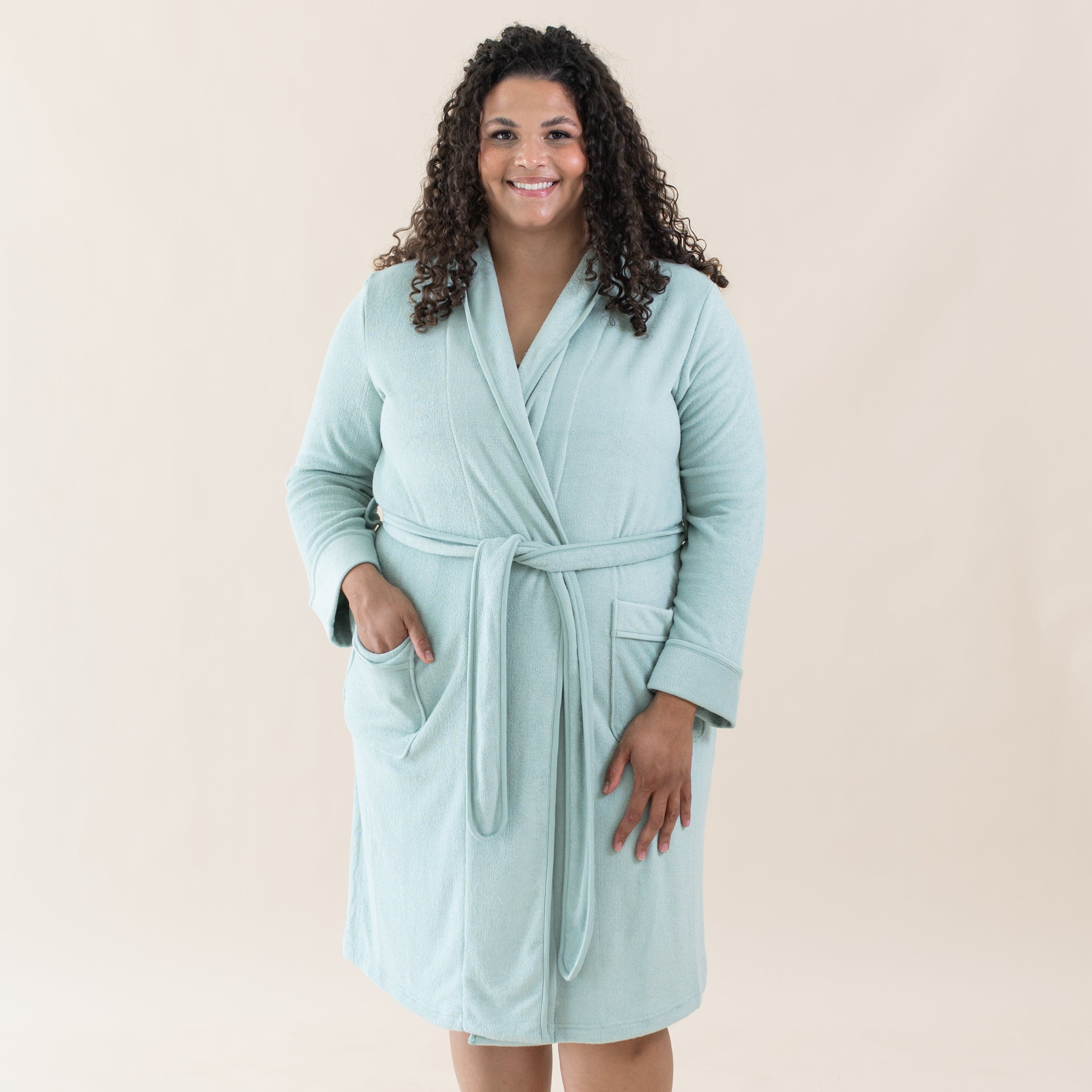 Kyte Baby Adult Bath Robe Adult Robe in Sage