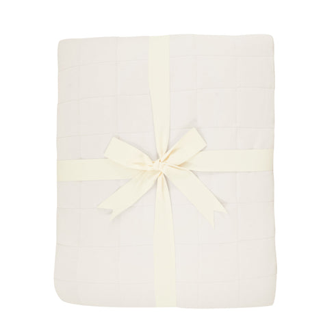 Kyte Baby Adult Quilted Blanket in Oat 1.0