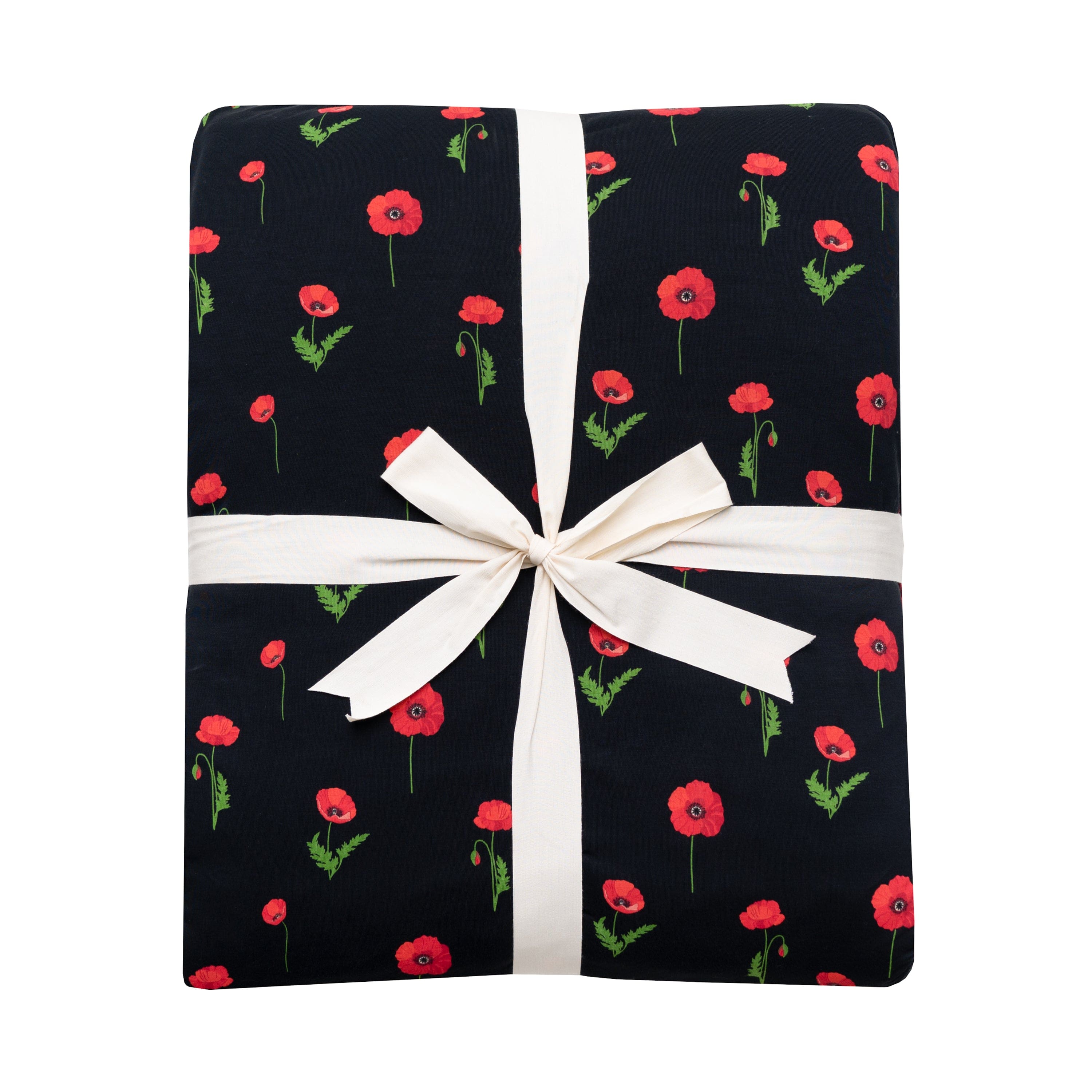 Kyte Baby Adult Blanket Midnight Poppies / Adult Adult Quilted Blanket in Midnight Poppies 2.5